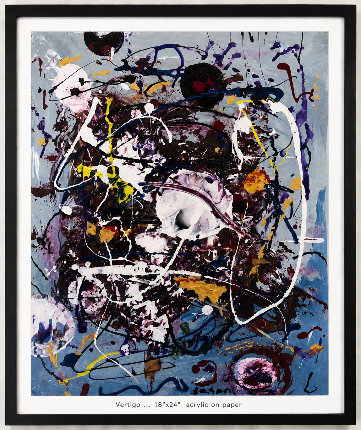 Sonorous ... 18"x24"  acrylic on paper (SOLD)
