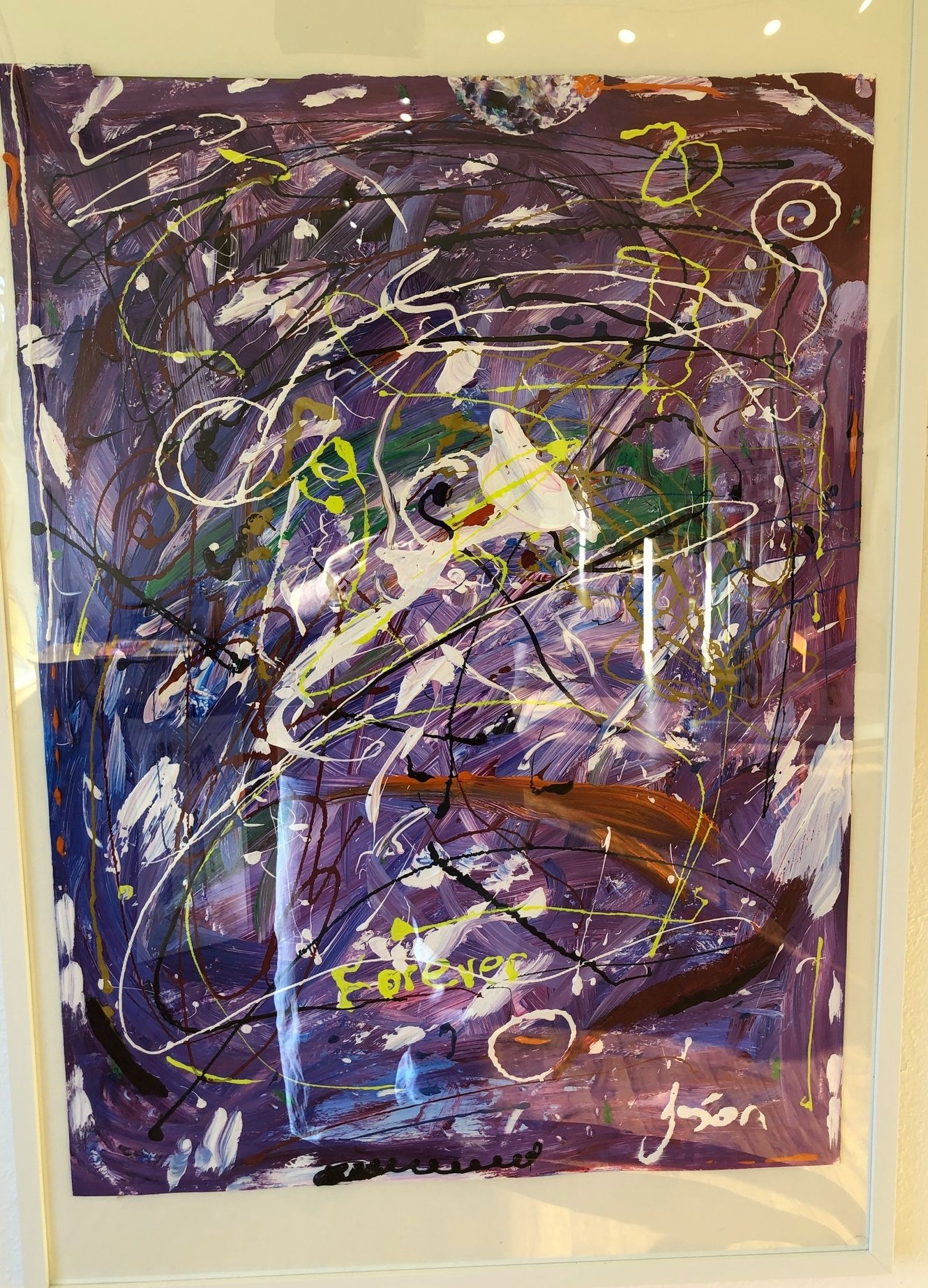 Gaffitical Self-Analysis ... 22"x30"  acrylic on paper