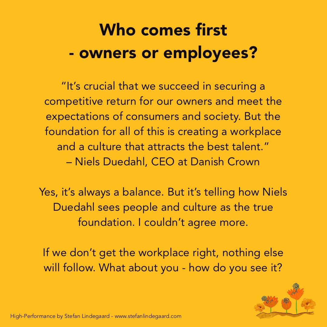 Who comes first — owners or employees?