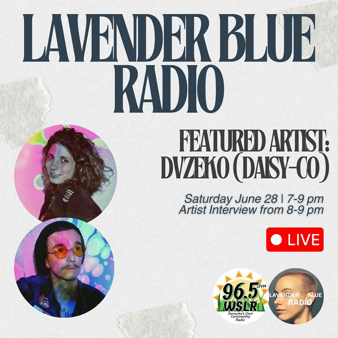 Lavender Blue Radio is off this week, but we&rsquo;ll be back on Saturday, June 28th on @wslr96.5 with our next featured artist: @dvzeko The Art of Feeling Yellow 🌼💛

Tune in as we explore their unique artistic perspective and play songs selected b