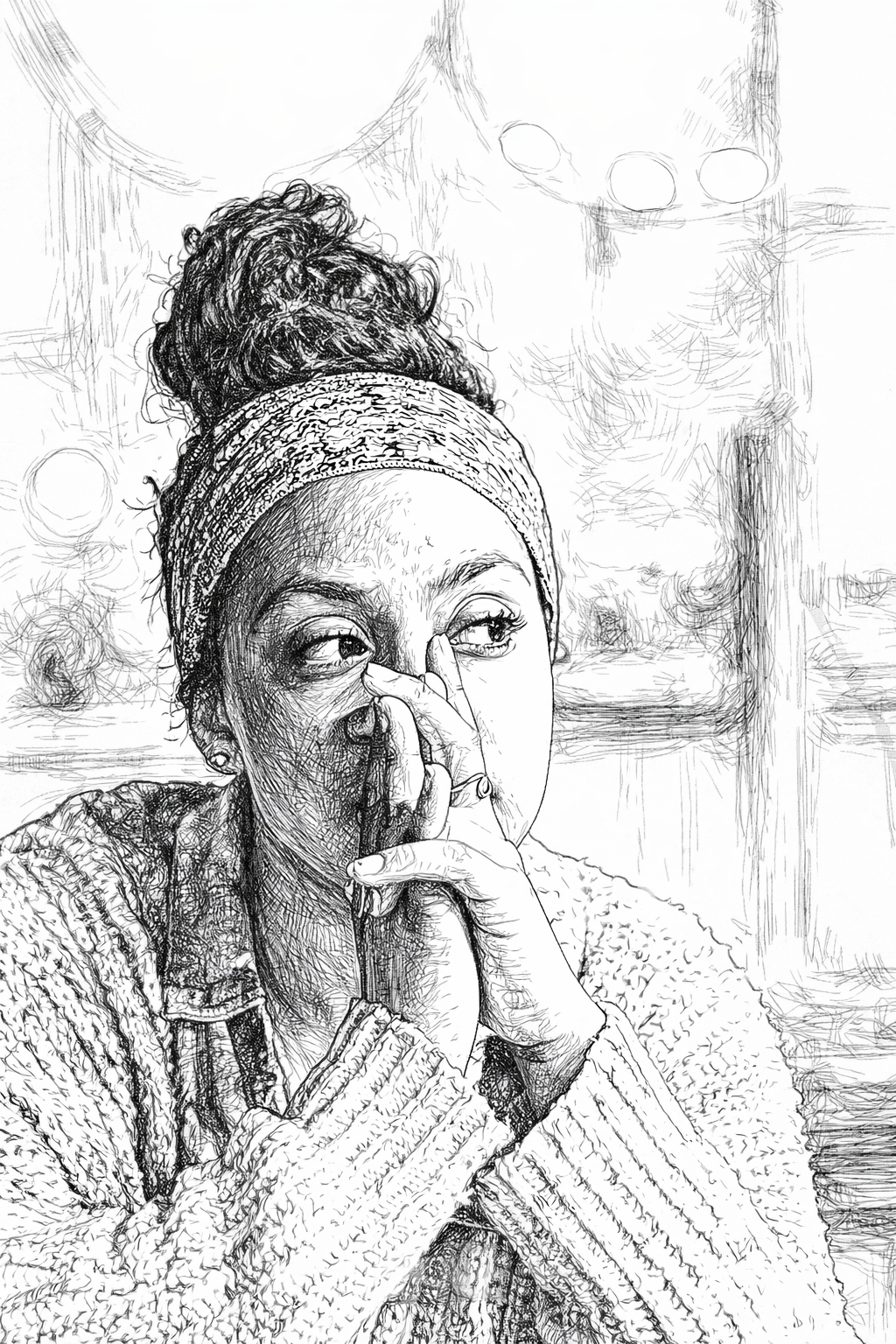 Elegant portrait in line work.png