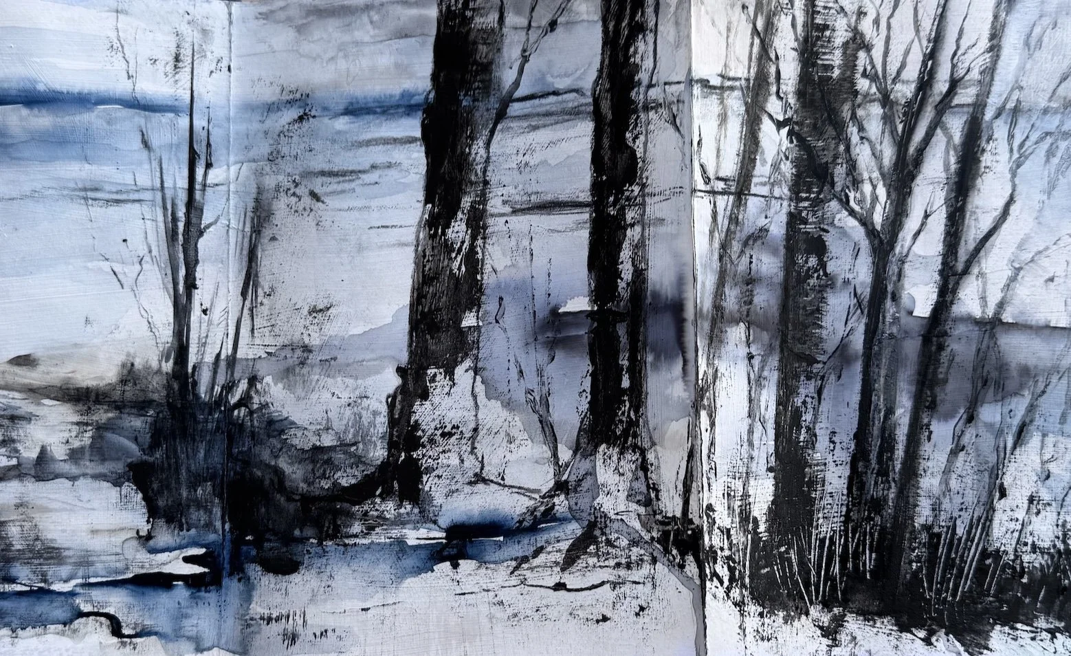 Charcoal & Ink Treescapes £85 (NOW FULL)