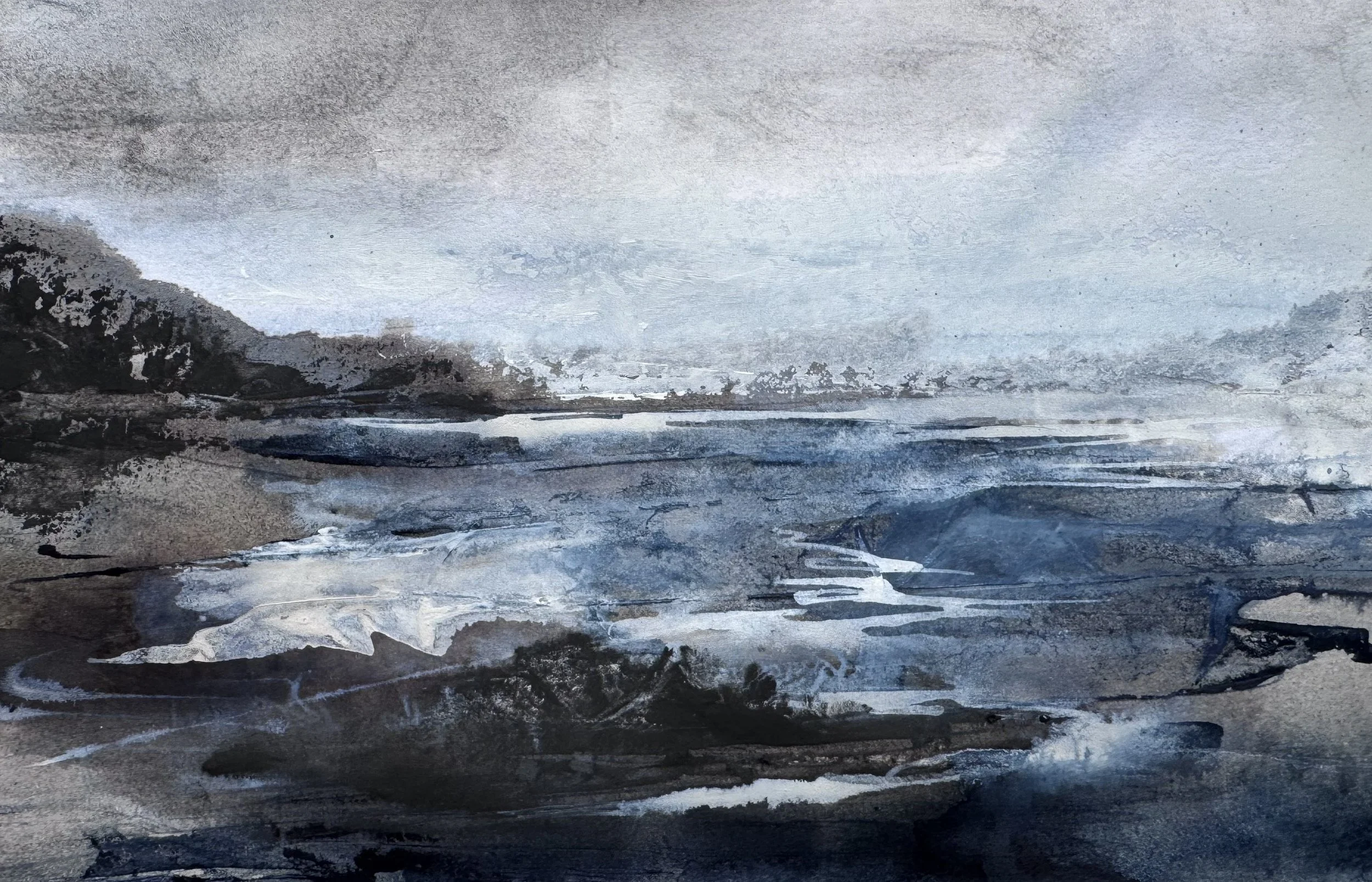 Charcoal &amp; Ink Seascapes - £85 (NOW FULL)