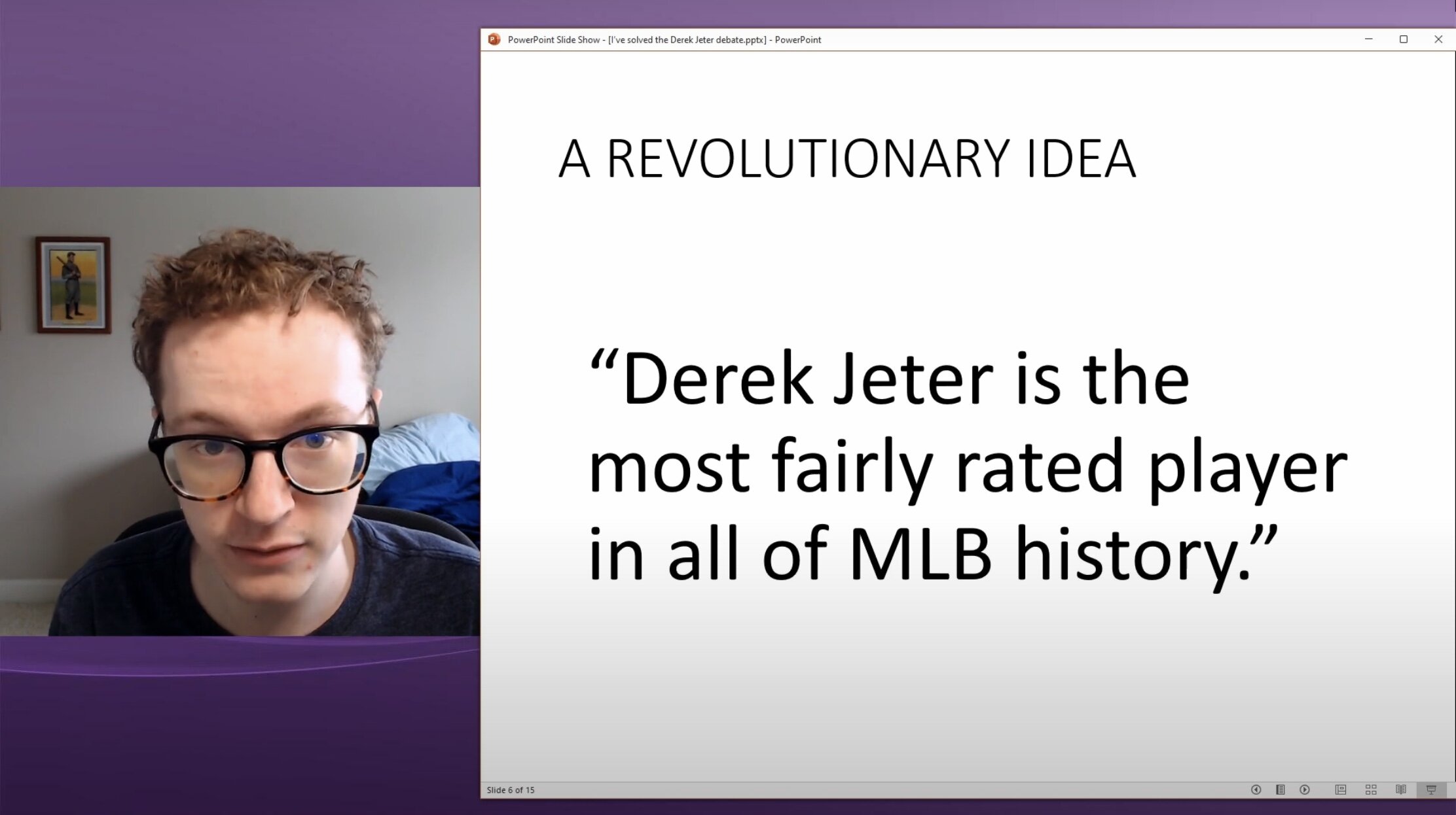 YouTube Video of the Day: “I've solved the Derek Jeter debate.”