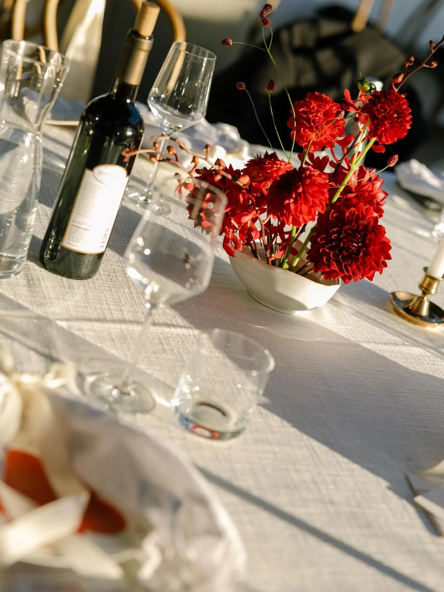 An affair to remember ~ E &amp; M&rsquo;s reception was full of thoughtful little surprises &mdash; from olive oil&ndash;washed martinis featuring the bride&rsquo;s family olive oil, to a grown-ups-only party favor table, and an after-party that was 