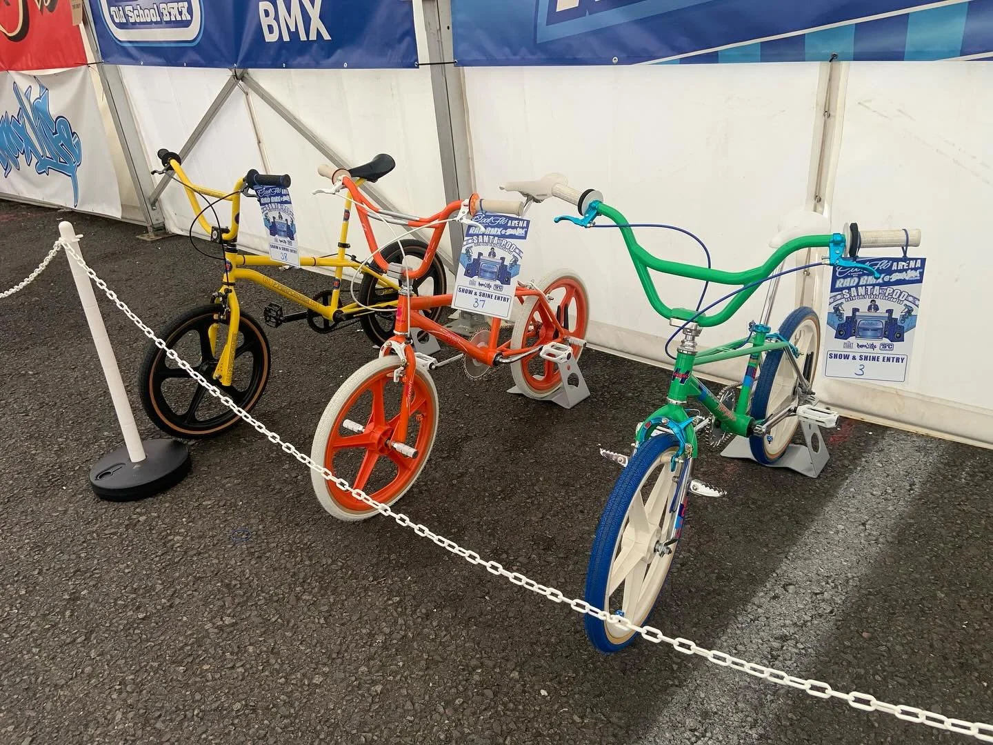 We went along to @bugjam_ @santapodraceway on Sunday with a friend who was showing three of his #oldschool #bmx bikes at the cool flo arena. Lots of amazing bikes that really brought back many memories of when we were a bit more agile. We also had th