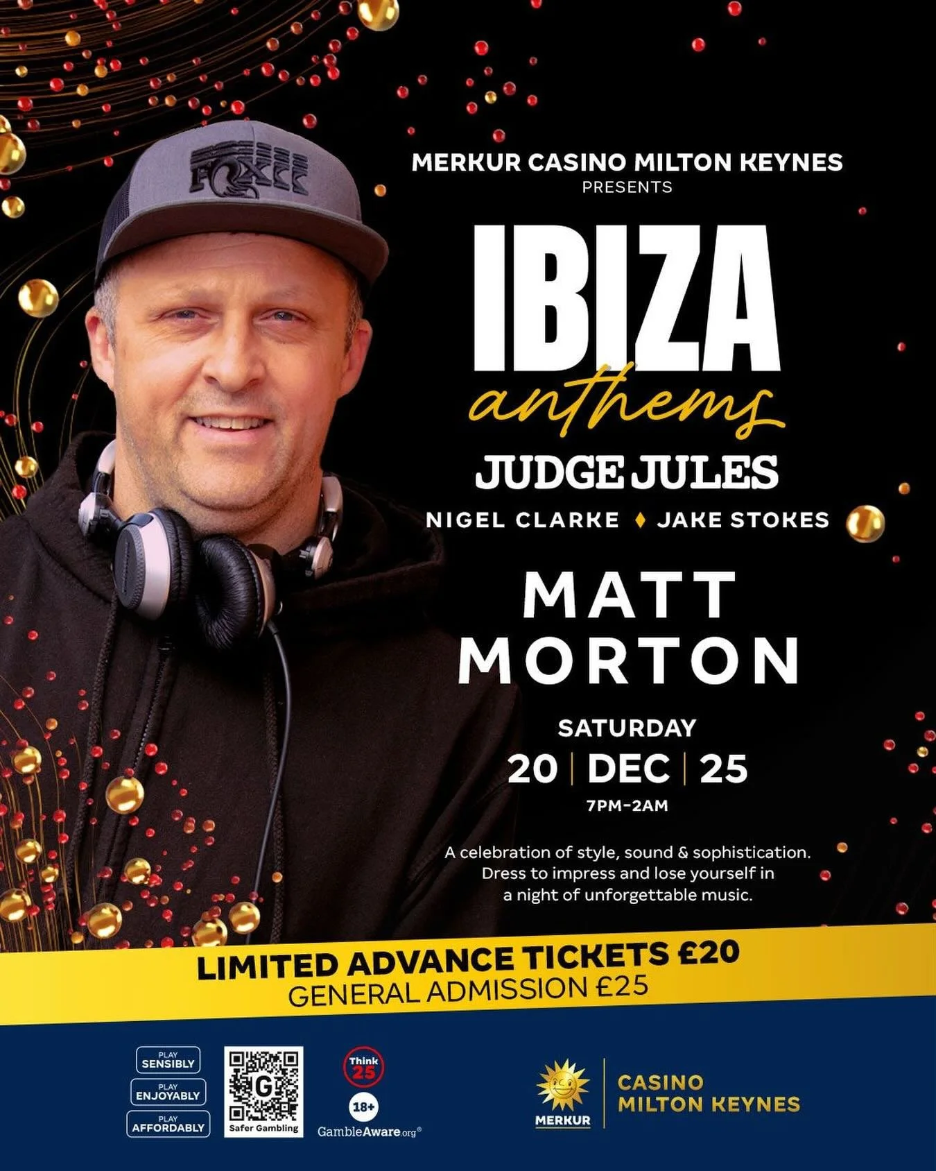 Tonight&rsquo;s the night, grab them tickets whilst you can. Can&rsquo;t wait to see you all later for a proper Christmas shindig at @merkurcasinomk with me old mucker Mr @nigclarke , @jake.stokess and the one and only @realjudgejules 🥳💃🕺🔊💥
