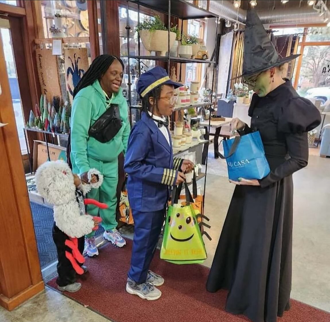 We can&rsquo;t wait to see you and all of your fun costumes tomorrow! Join us on Halloween from 4-7pm for our trail of treats throughout the neighborhood. Look for the treat stop signs in the window of participating businesses. Trick or treat, let&rs