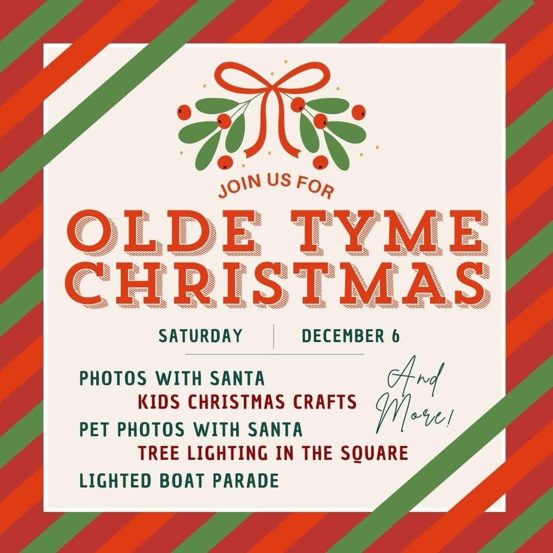 Fell&rsquo;s Point is the place to be this holiday season with so many fun events for the whole family. Mark your calendars for Olde Tyme Christmas, Saturday, December 6th!

We kick off the day with the arrival of Santa by tugboat at 9am. Then he hea
