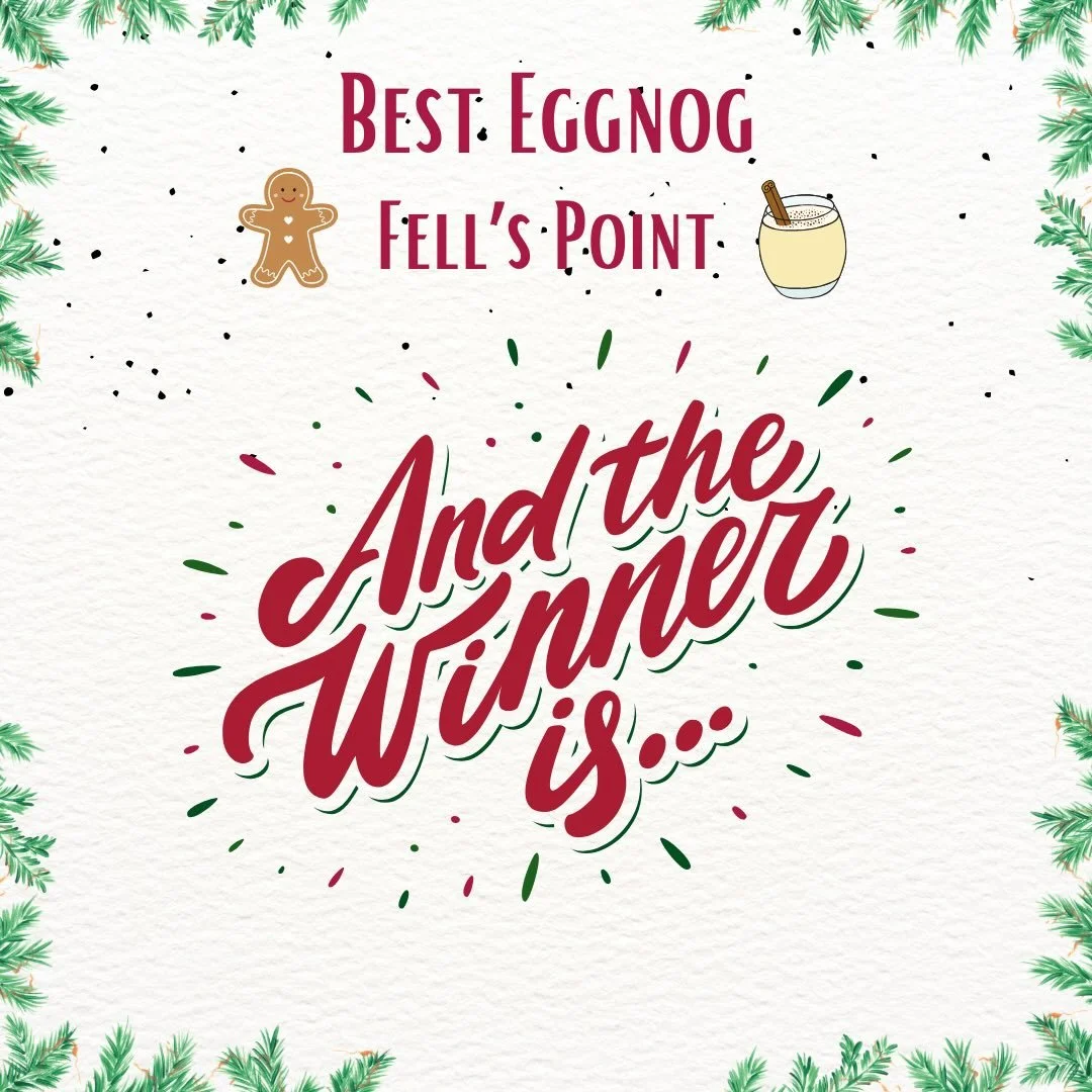 Another fun day of sipping eggnog in Fell&rsquo;s Point is in the books! It was great to see everyone out and about enjoying the holiday spirit yesterday. The votes have been tallied and the 2025 Winner of Best Eggnog in Fell&rsquo;s Point goes to Bl