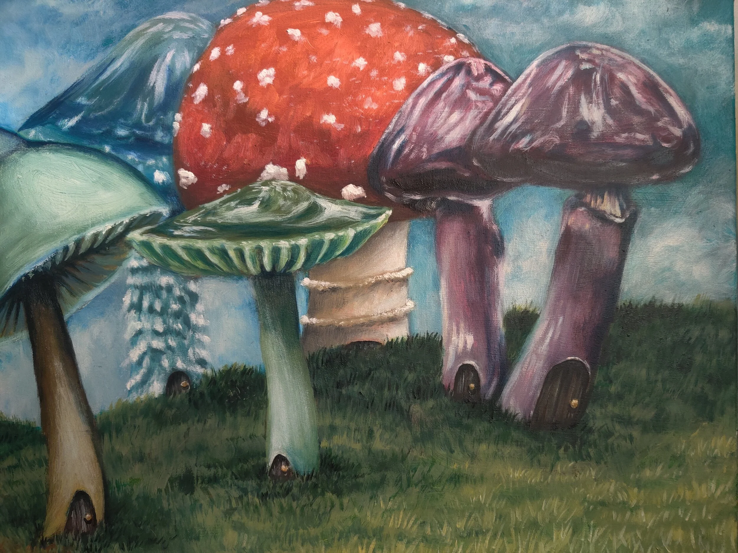 Suburbia, 16"x20", oil on canvas, 2020