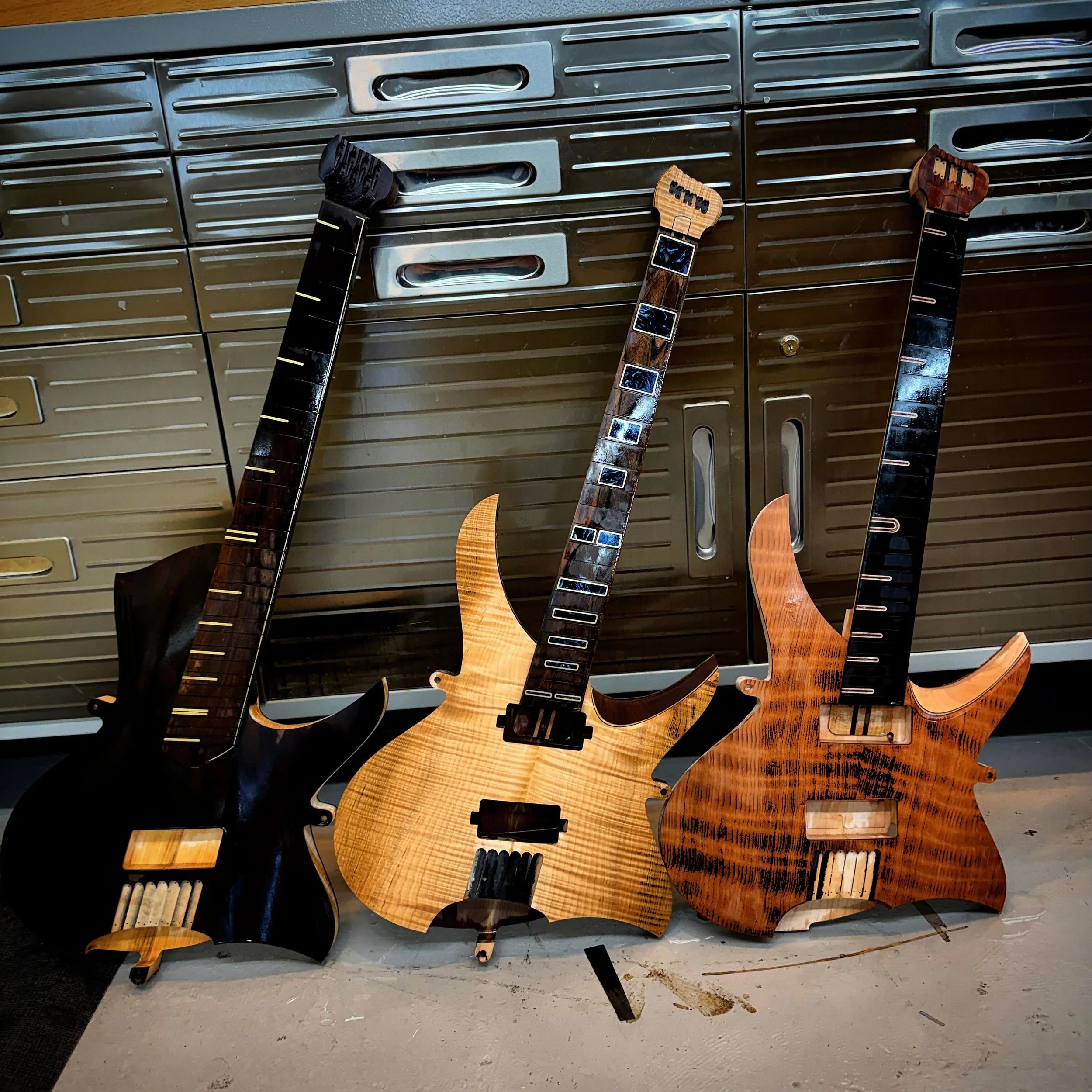 Very excited about this batch.l and already excited about the next batch! 

#customguitar #boutiqueguitars #finewoodworking #guitarbuilder #guitarlove