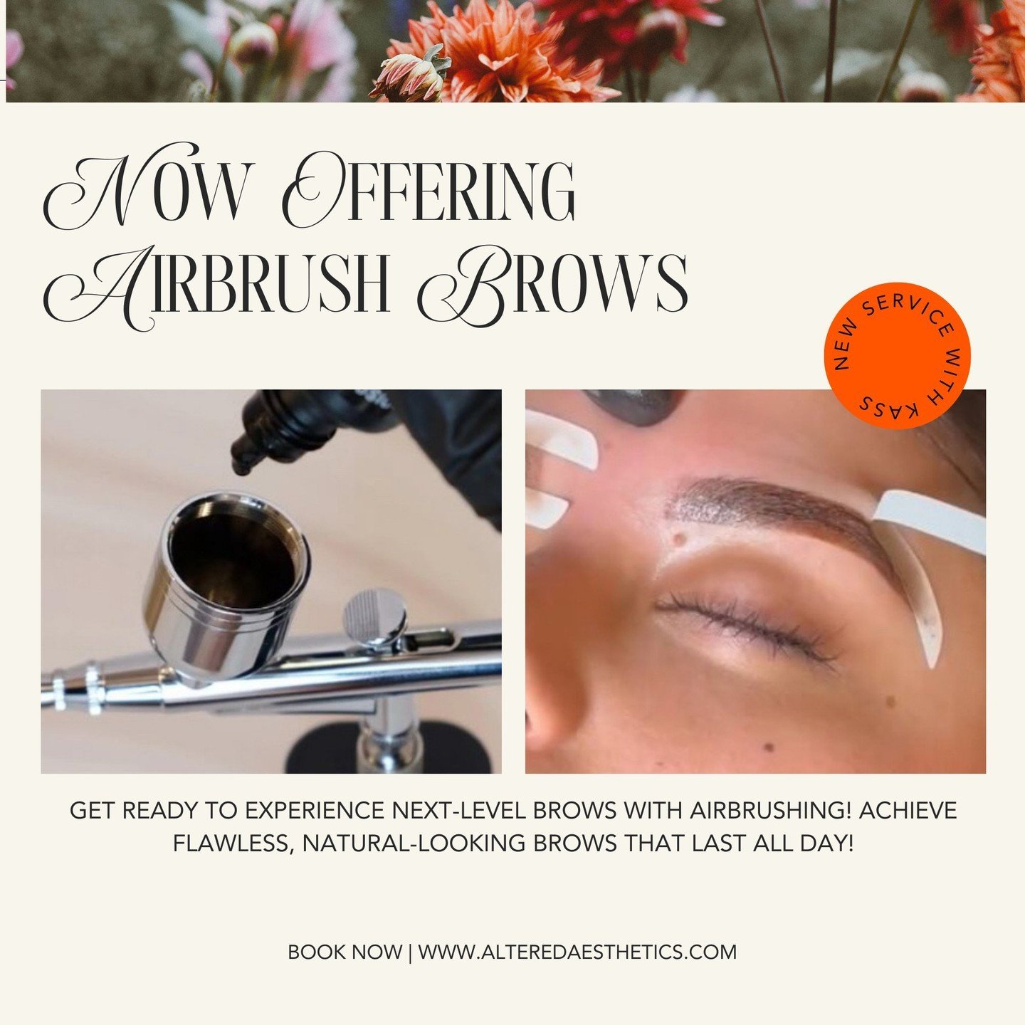Revolutionize your brow game with Airbrush Brows! Kass is now offering this exclusive service, available on its own or as an add-on to your Brow Wax or Brow Lamination. Are you ready for brows that STUN, with skin staining lasting up to 7-10 days and
