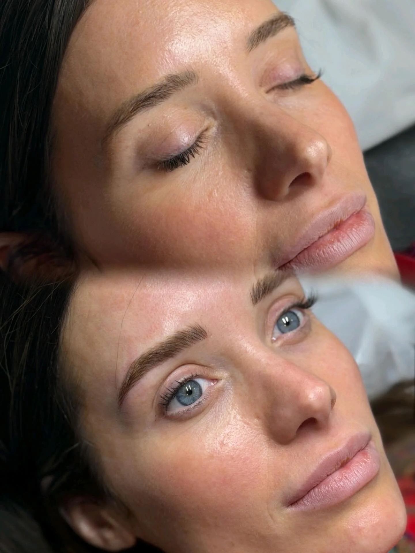 Old faded microblading, who? 😏 

These combo brows gave her the soft fullness and definition she was missing without looking too harsh or overdone. A fresh shape, better color, and brows that actually fit her features again.

Artist: Jen 
Service: C