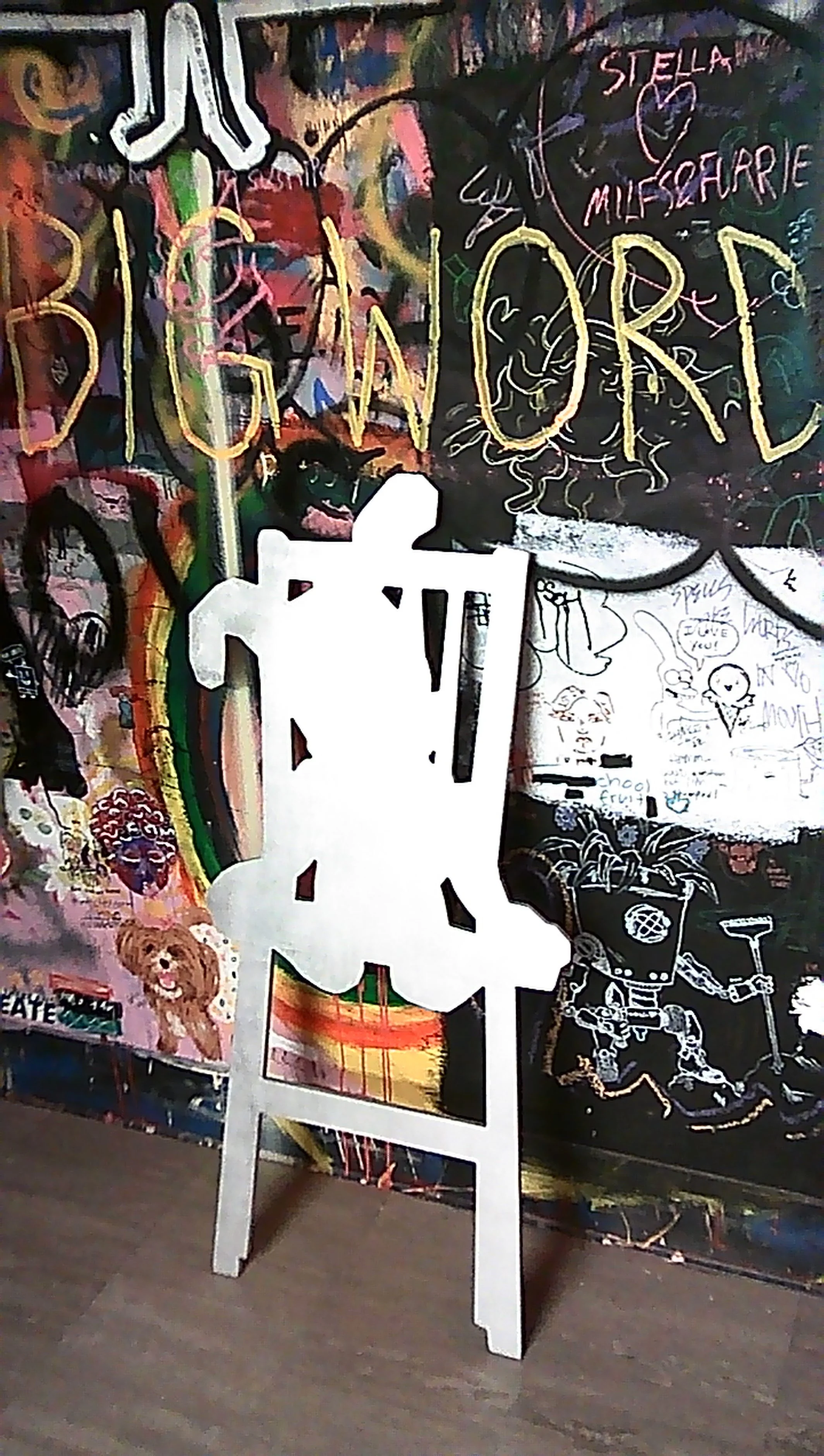 Plushtrap, 2026
plywood, enamel paint