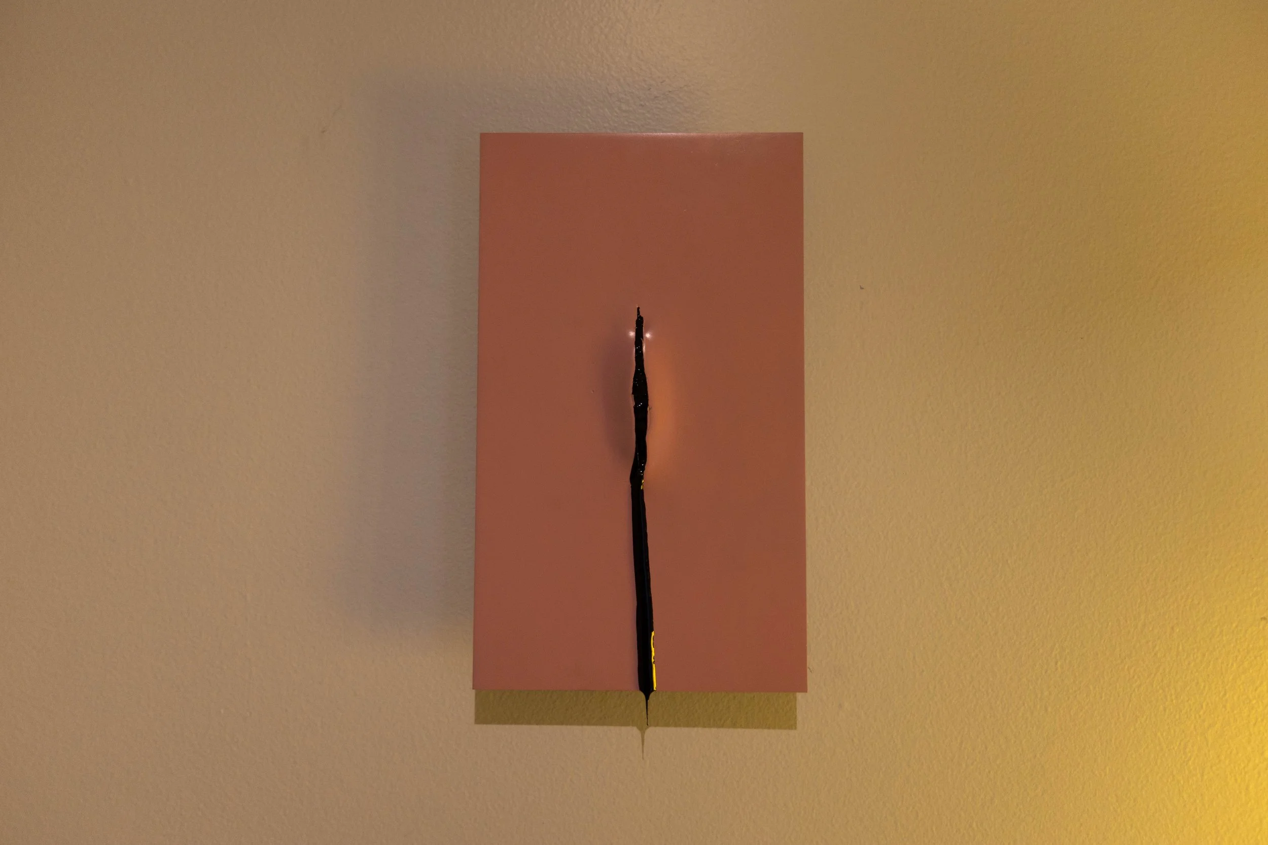 Ecofeminist Drip, 2026
steel, tar, enamel paint