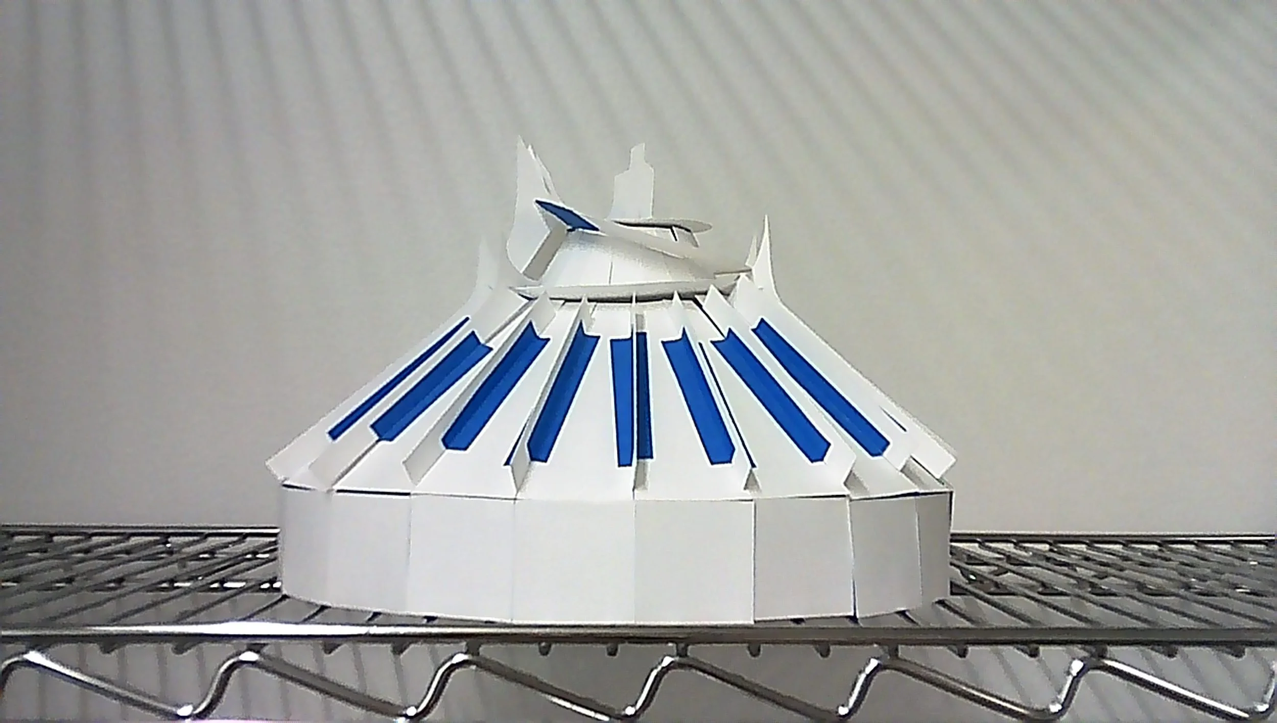 Card and Tape Model 2, (Space Mountain), 2025
cardstock, painter’s tape