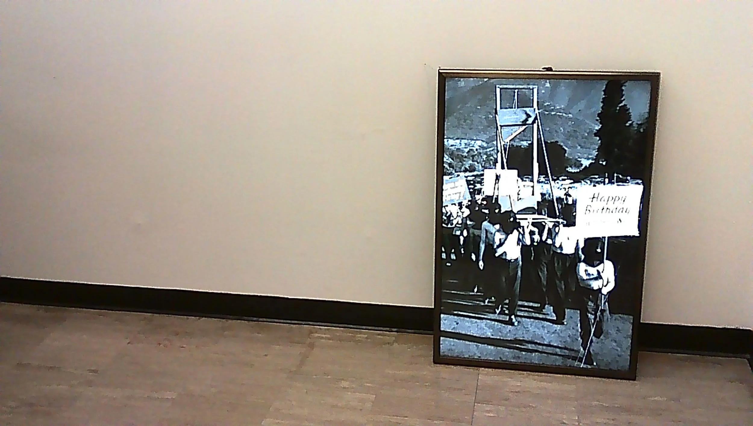 V.I.T.R.I.O.L. (Happy Birthday Gunther and Walt), 2026
Duratrans on LED lightbox