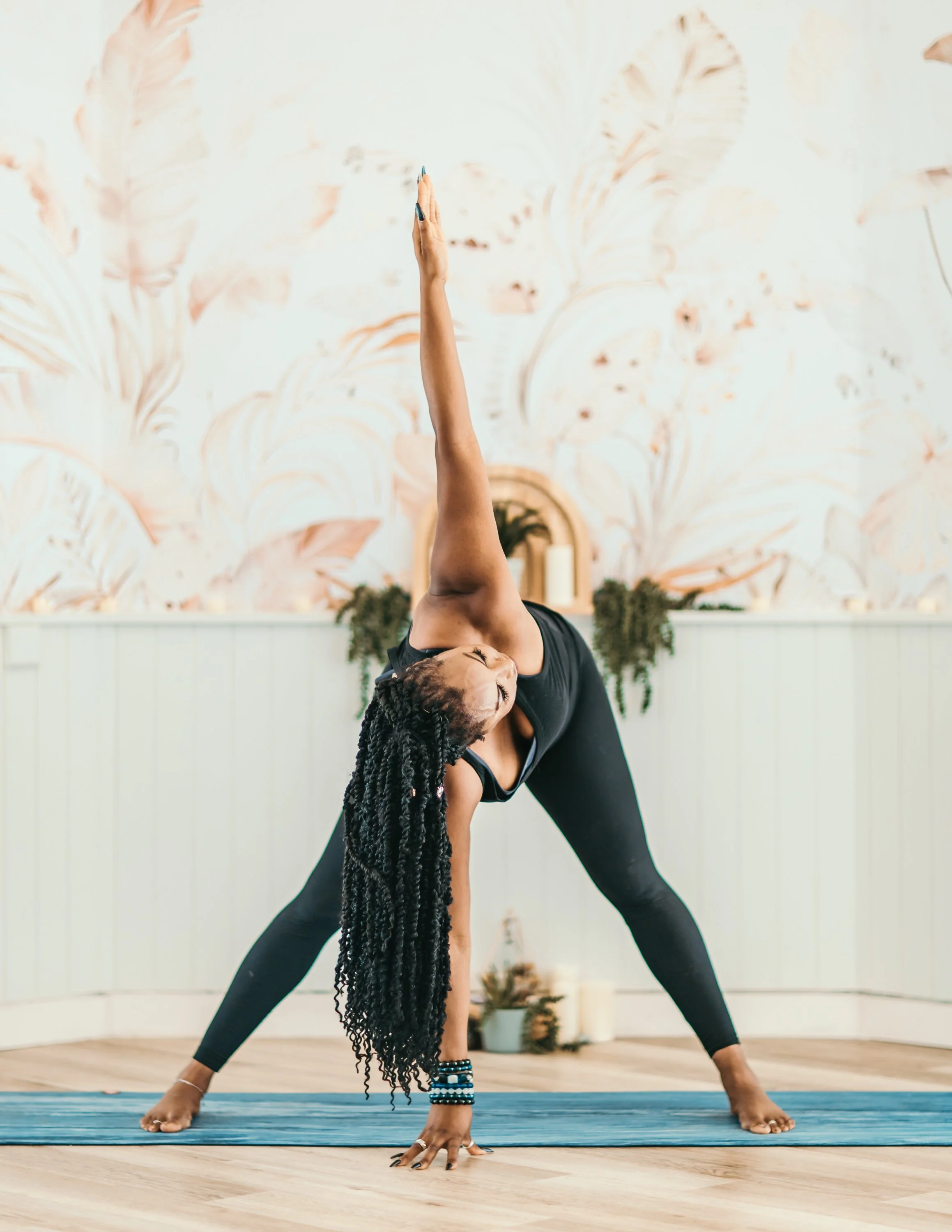 Yoga flow pose studio