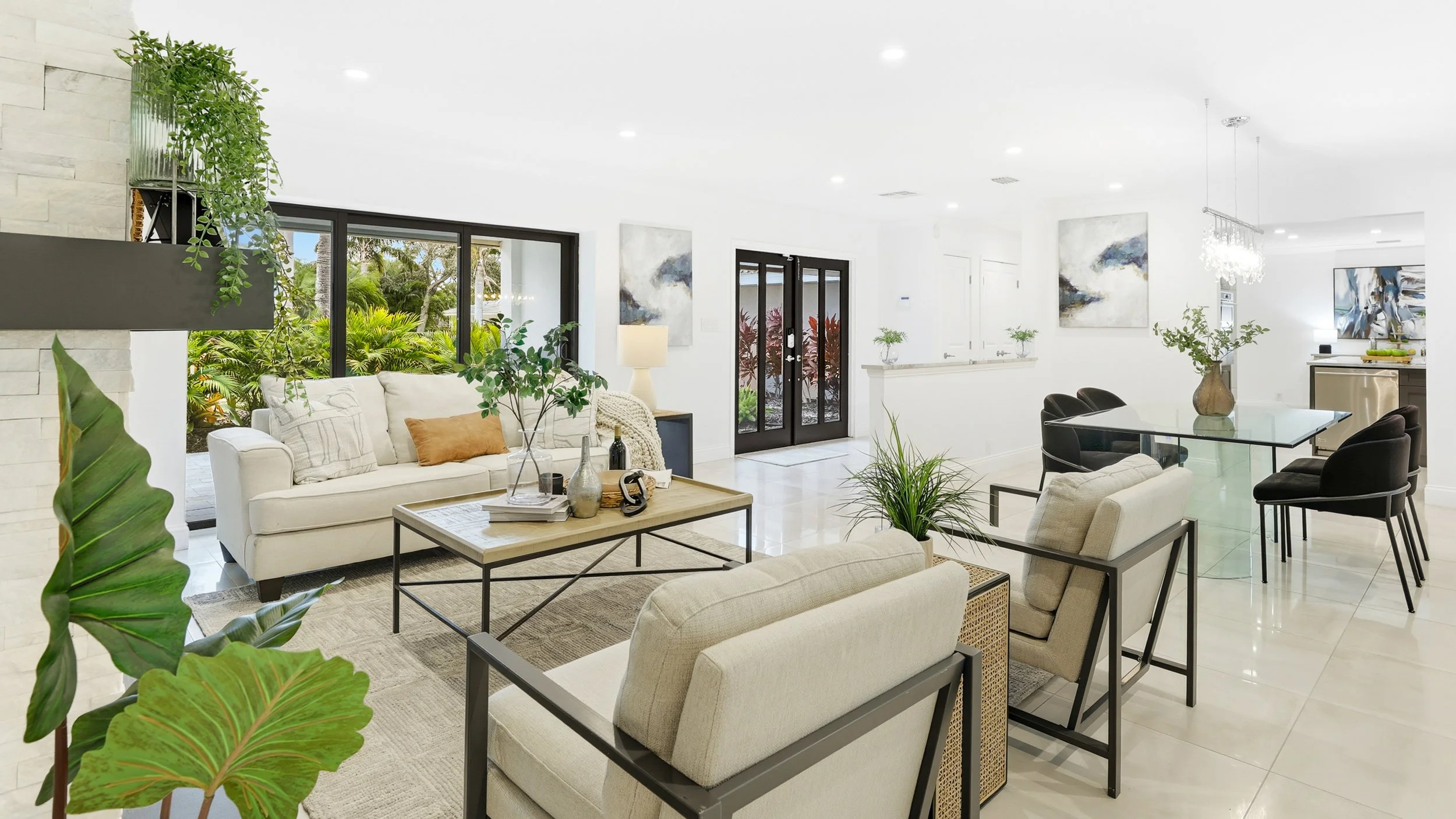 Luxury Real Estate Modern Plants Nuetral