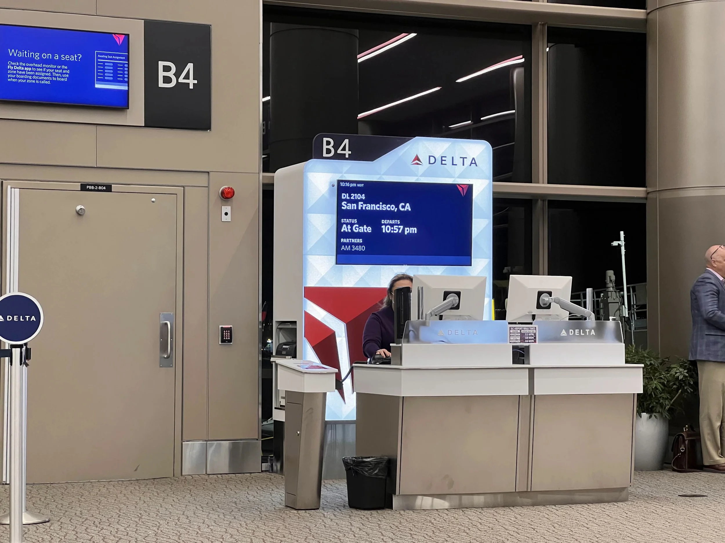 Snapshot Review Delta First Class, Salt Lake City to San Francisco