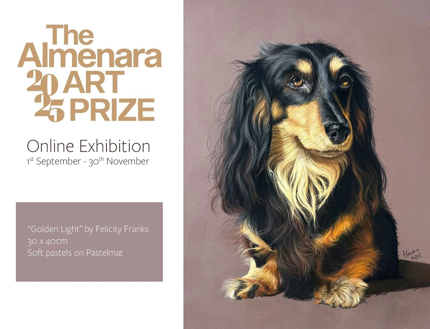 Happy Friday! For anyone who missed this in my stories, my artwork &ldquo;Golden Light&rdquo; has been included in The Almenara Art Prize online exhibition! There are so many beautiful artworks on there and I&rsquo;m honoured to be included. Fingers 