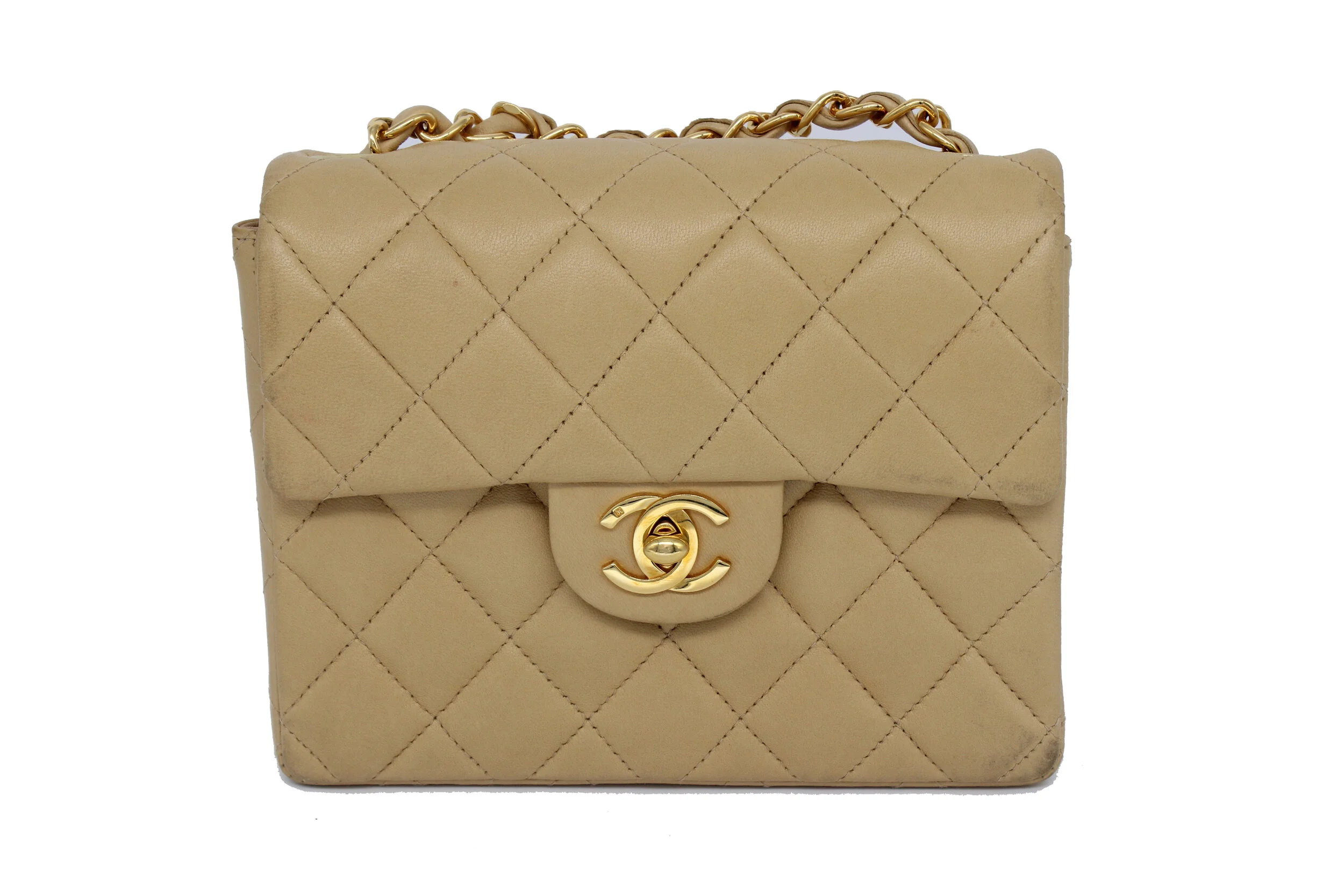 Chanel Mini Classic Flap in Beige