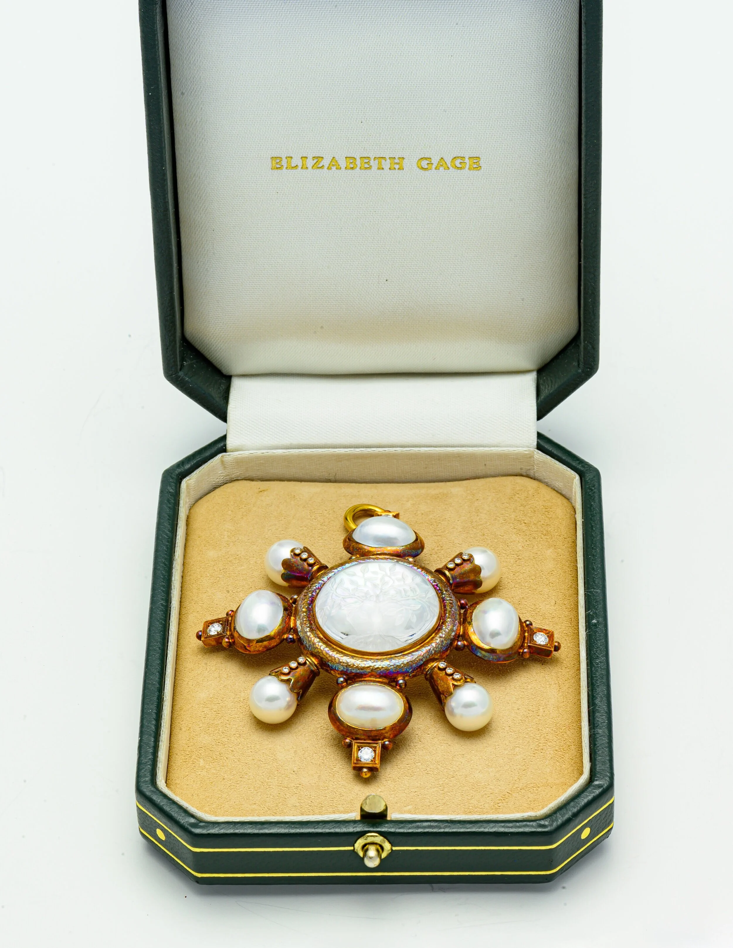 Elizabeth Gage Pearl Brooch/Pendant