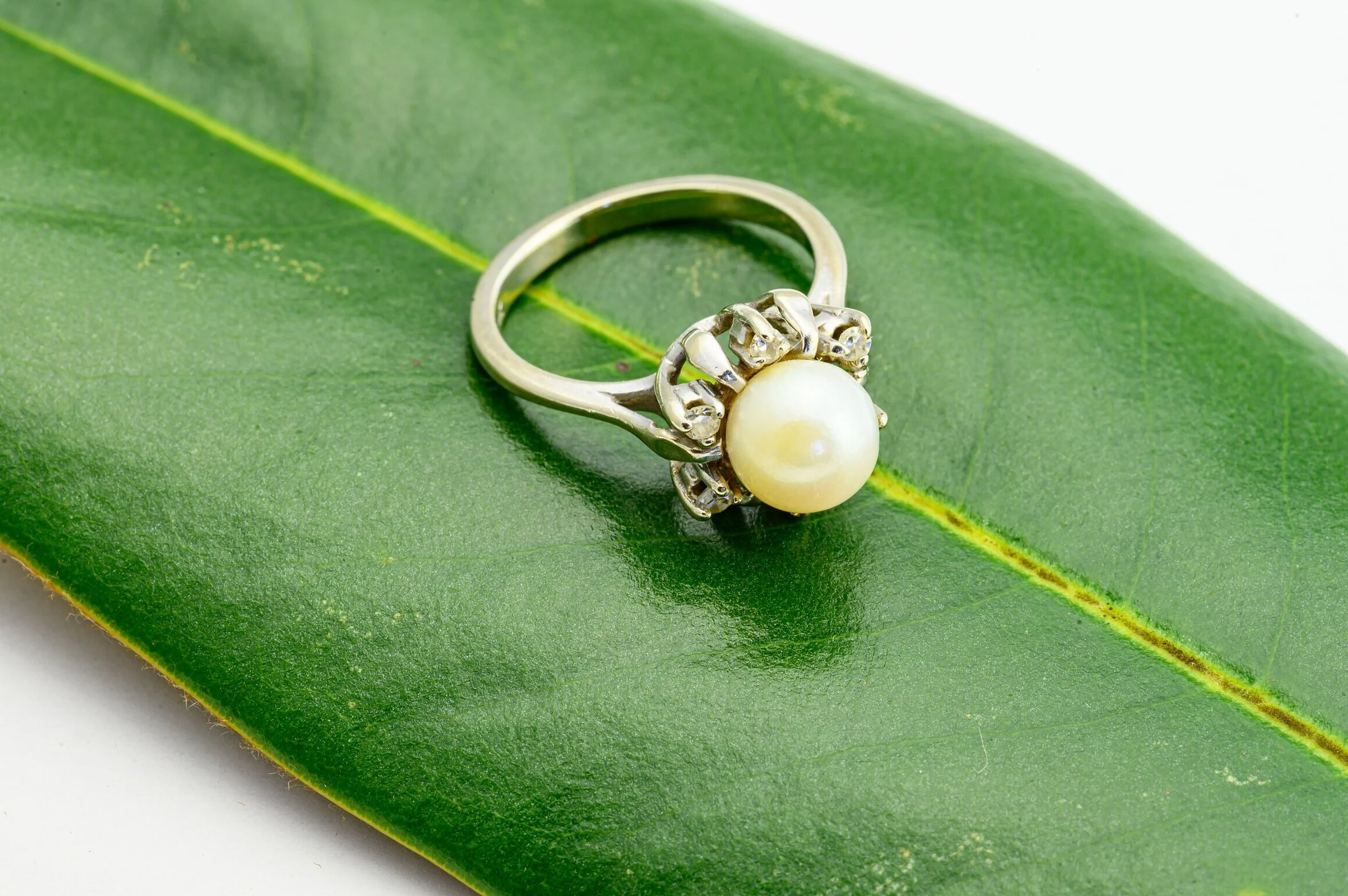 Pearl and Diamond Ring