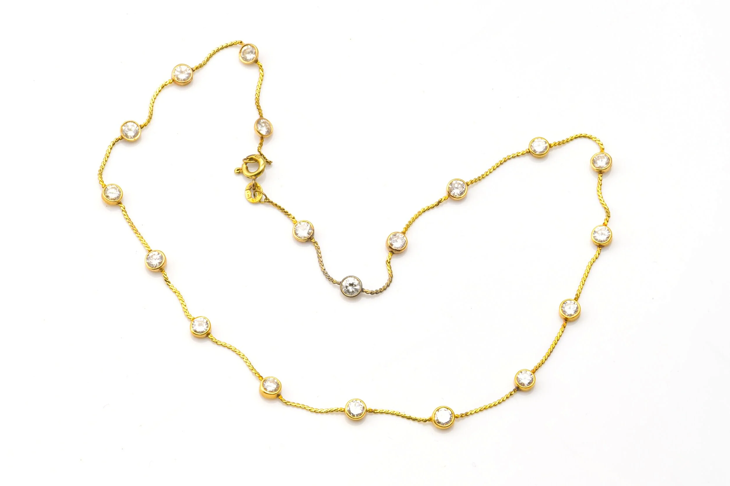 "Mrs. Brunt's Diamonds By The Yard" in Gold