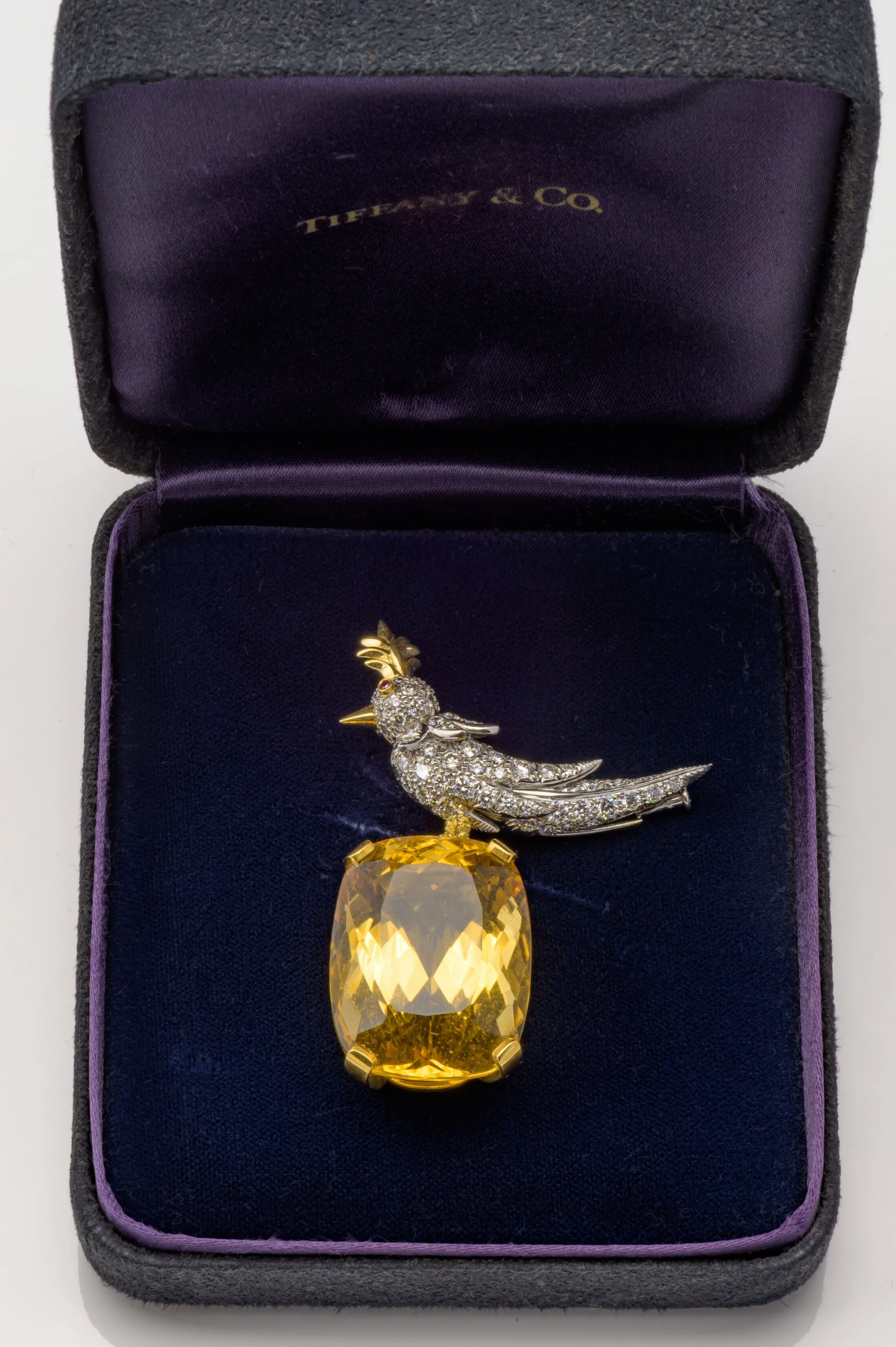 Tiffany & Co Schlumberger Bird on a Rock Brooch