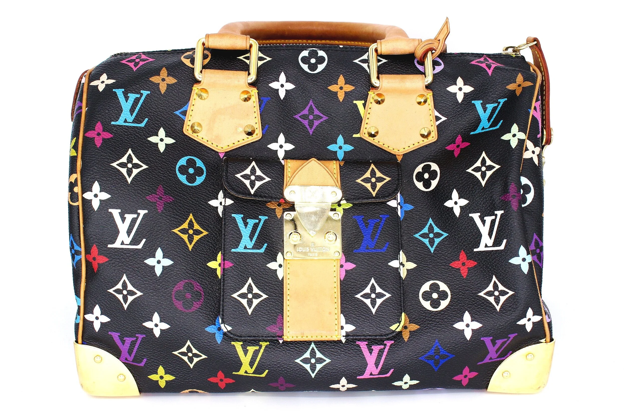 Louis Vuitton Speedy 30 in White Multicolor Monogram