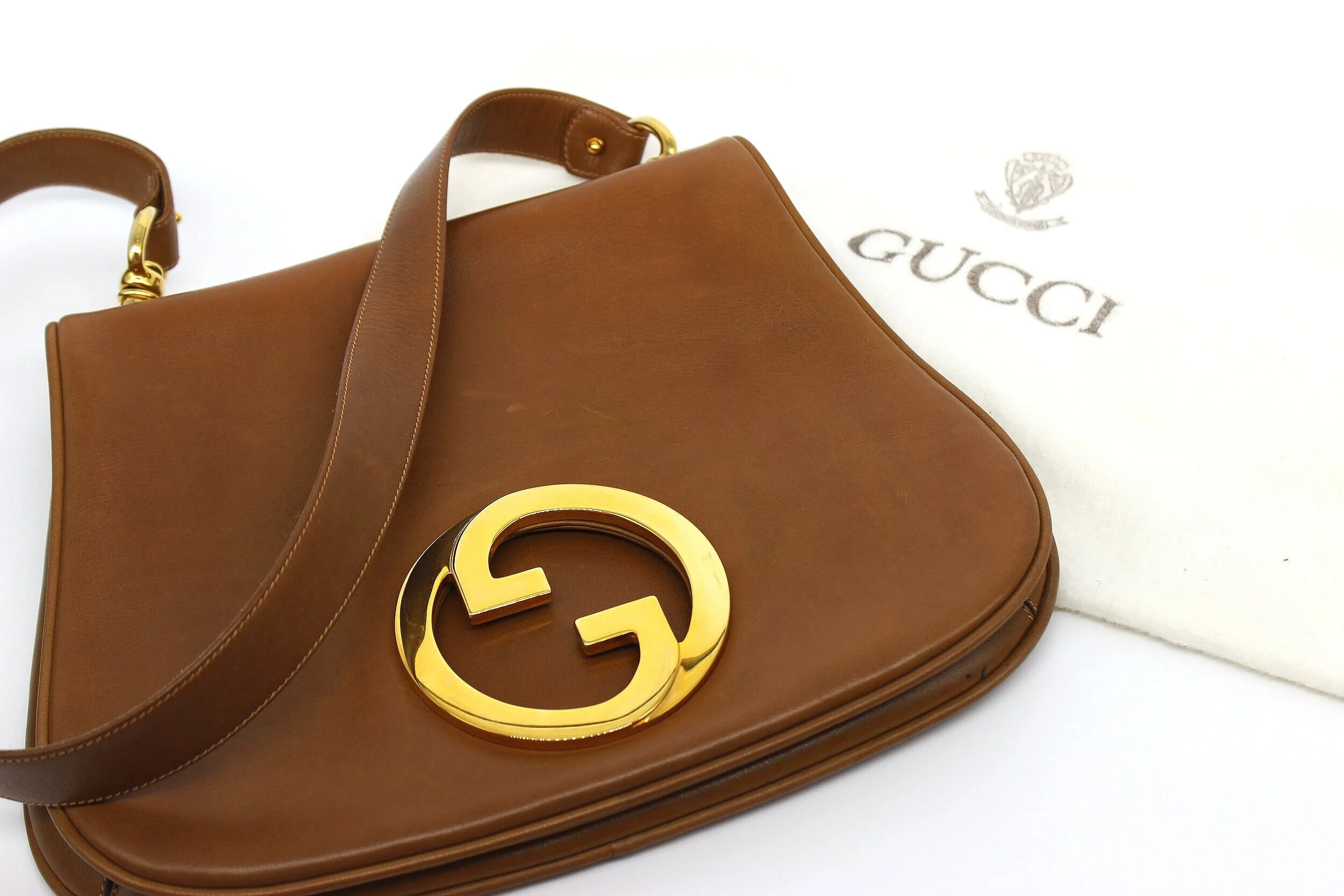 Vintage Gucci Blondie Bag in Tan