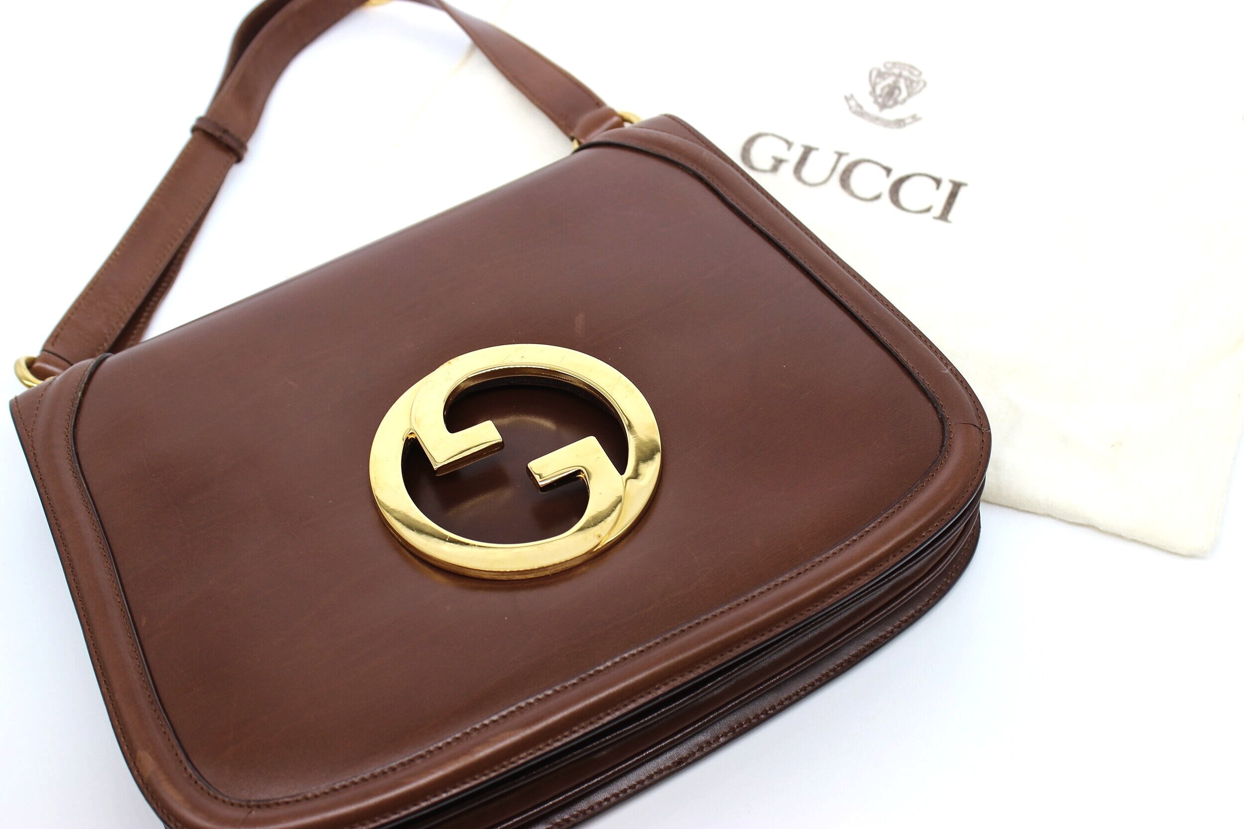 Vintage Large Gucci Blondie Bag in Brown