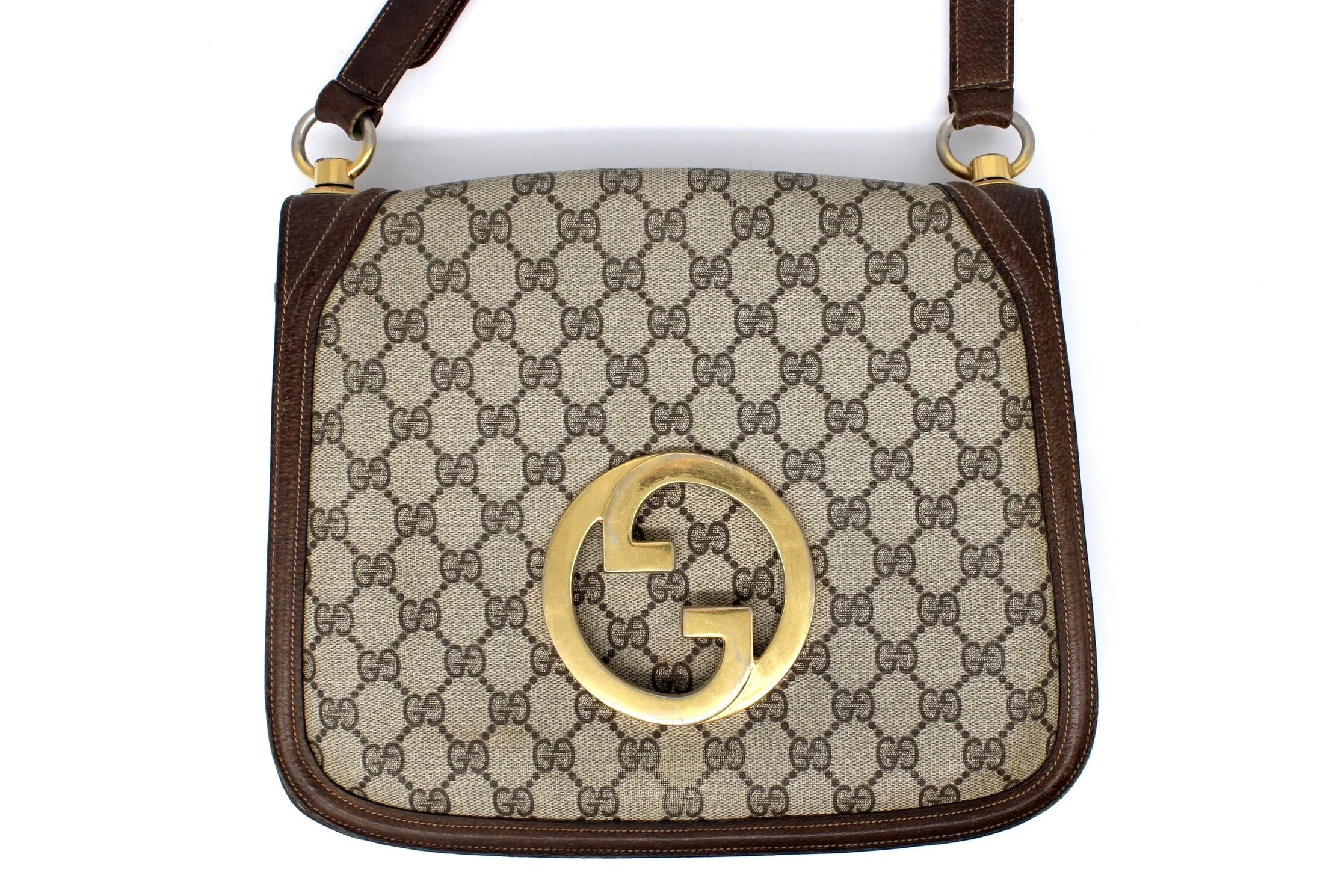Vintage Large Gucci Blondie Bag in Monogram