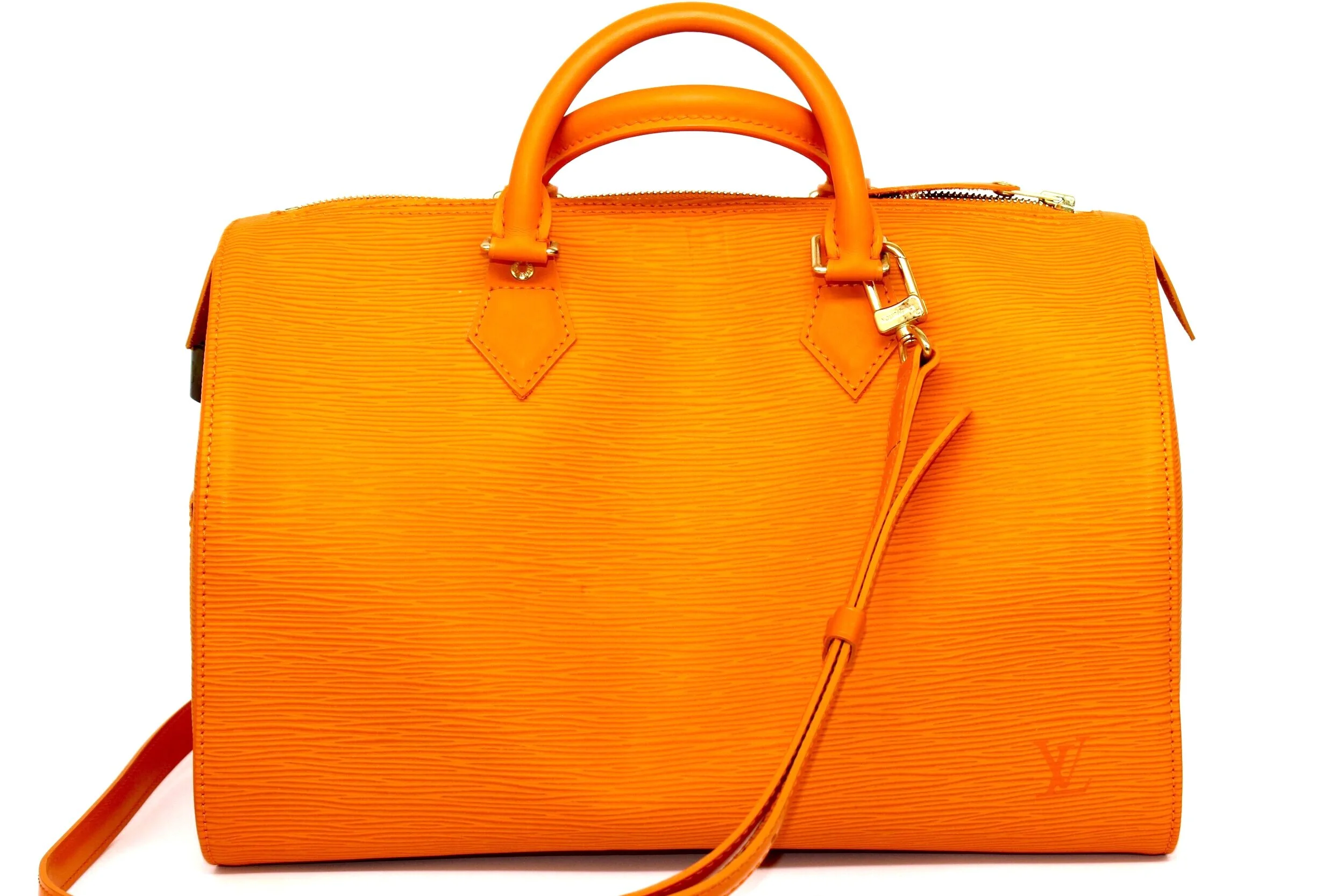 Louis Vuitton Speedy 35 in Orange Epi Leather