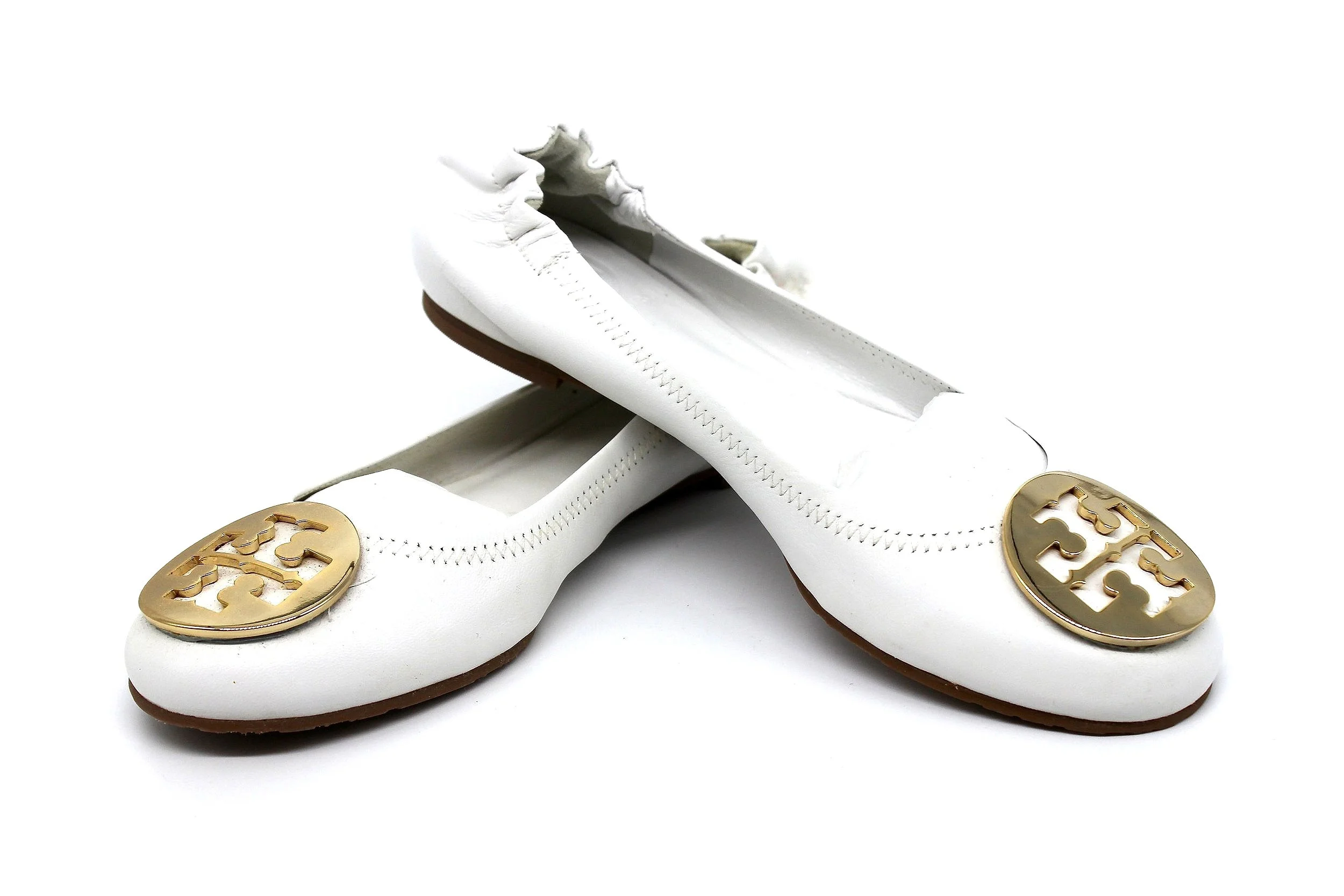 Tory Burch Reva Flat in White