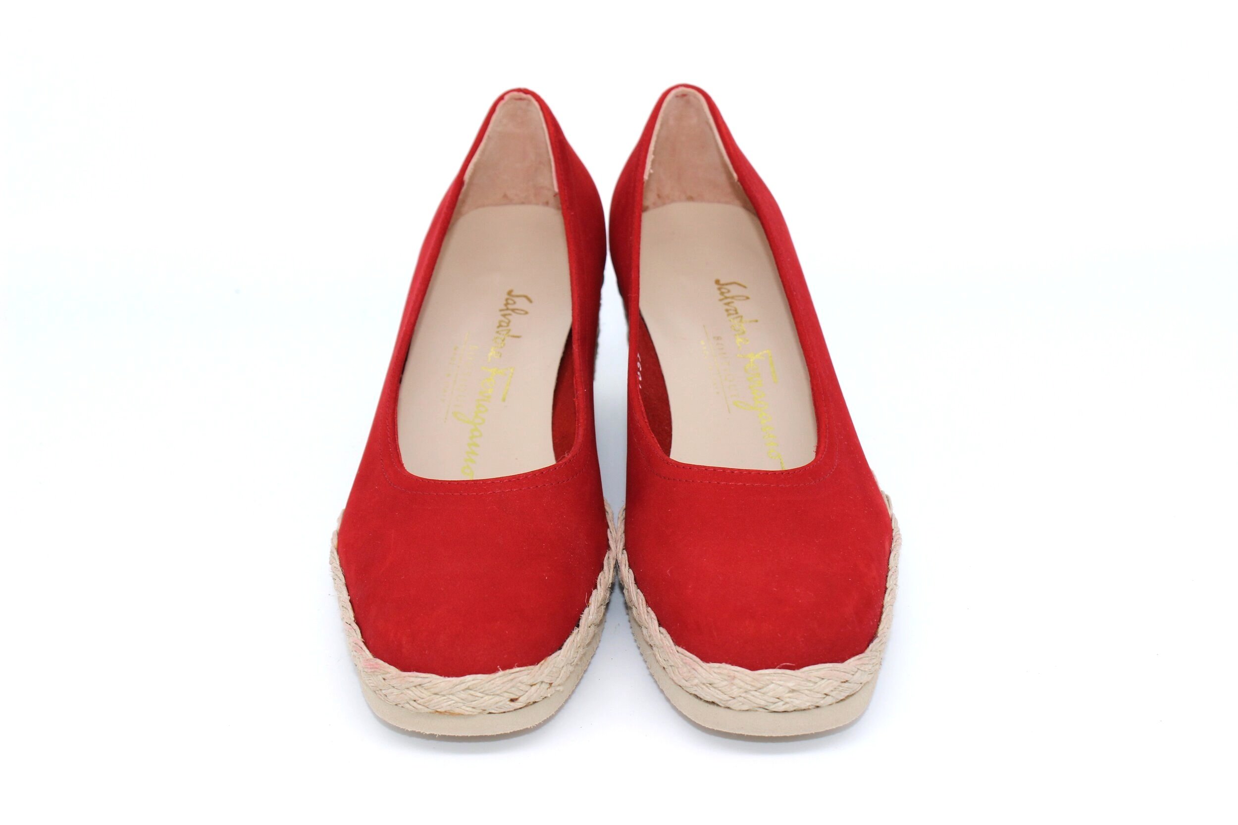 Ferragamo Drive Espedrille Wedges