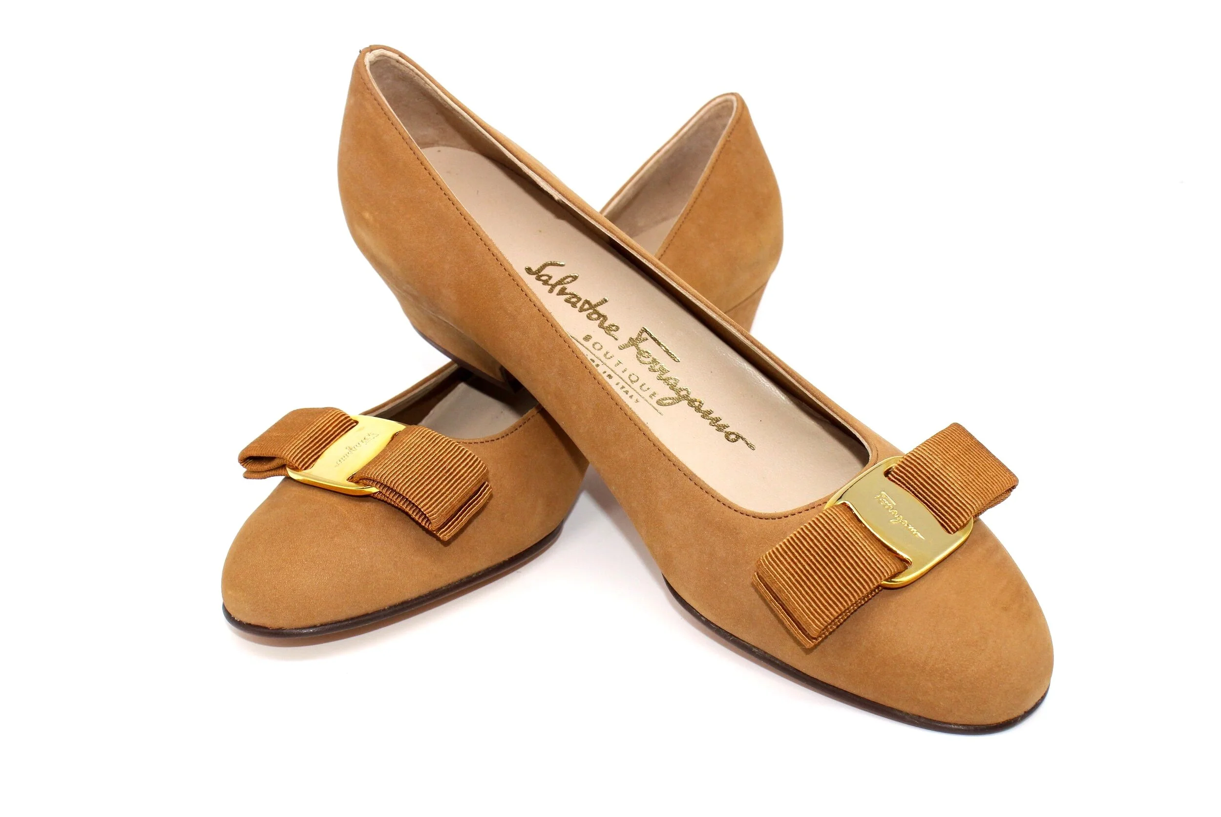 Ferragamo Lillaz in Tan Nabuck