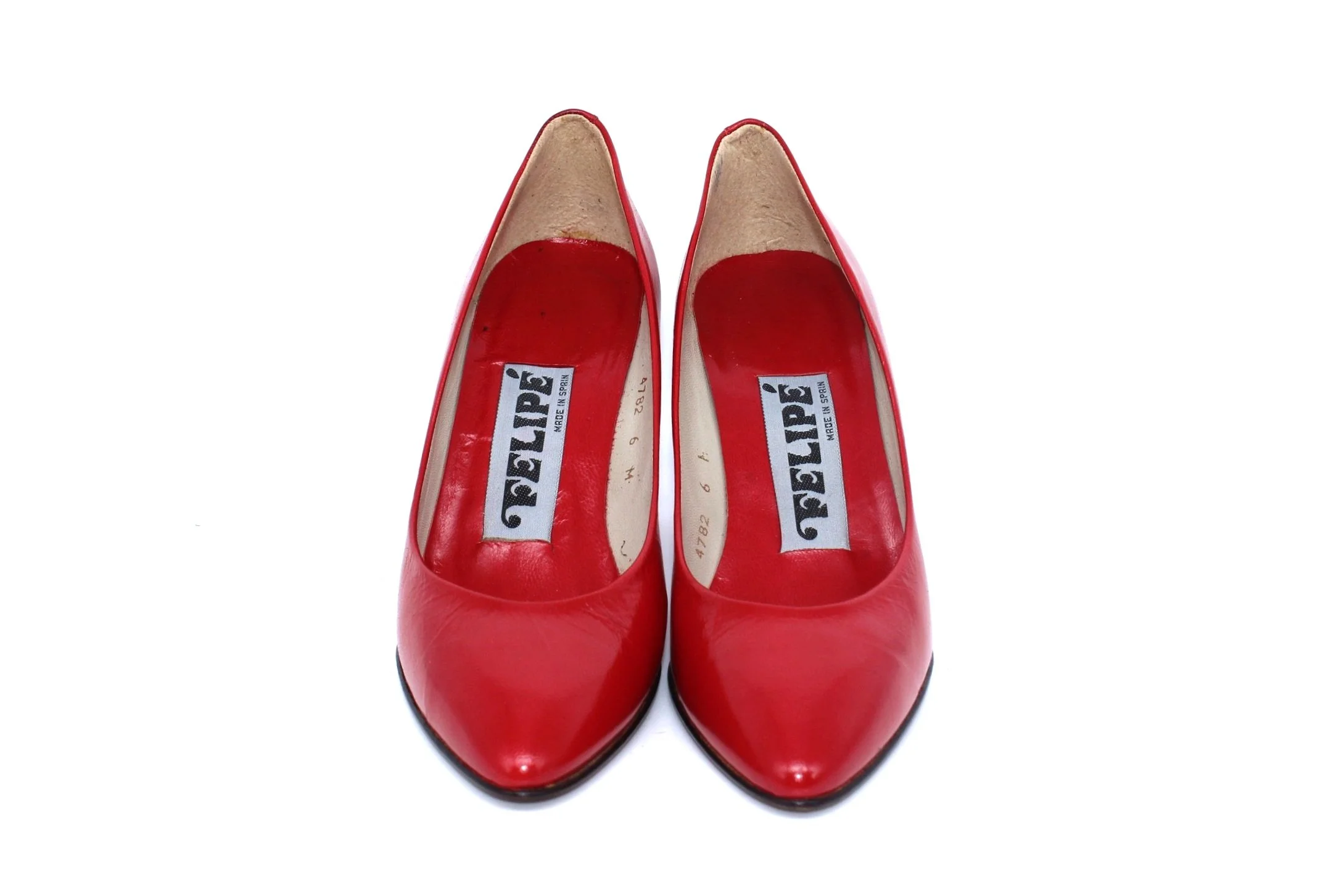 Felipé "Hotty Toddy" Red Leather Pumps