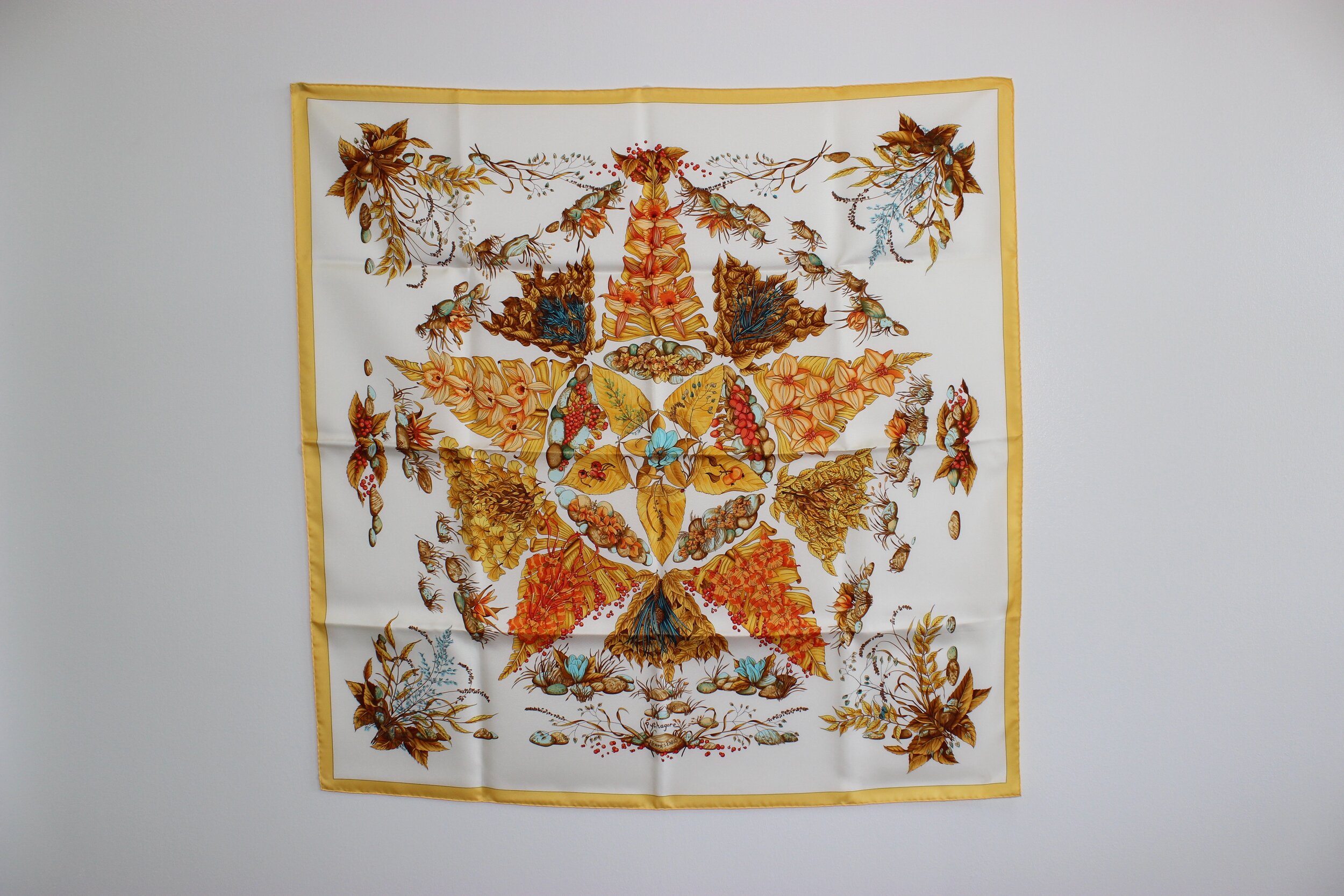 #0454 Hermès Silk "Pythagore" Scarf