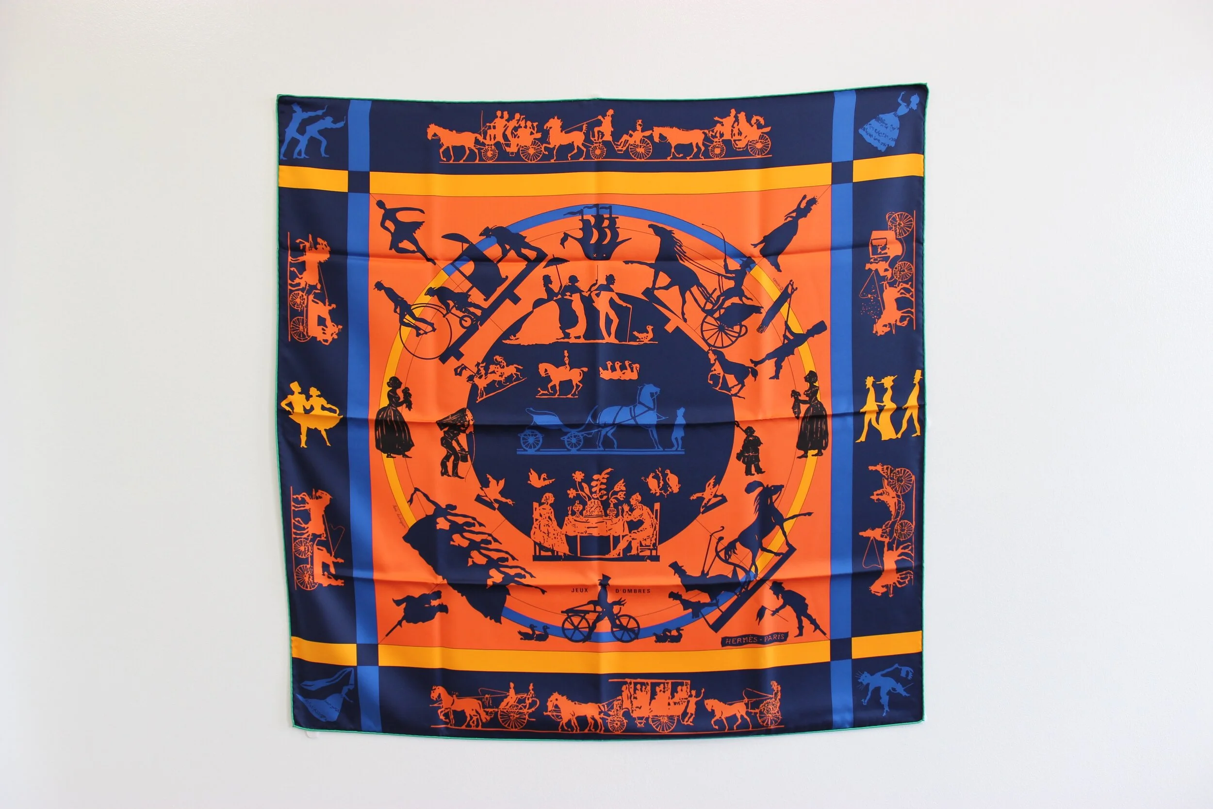 #0444 Hermès Silk "Les Cles" Scarf