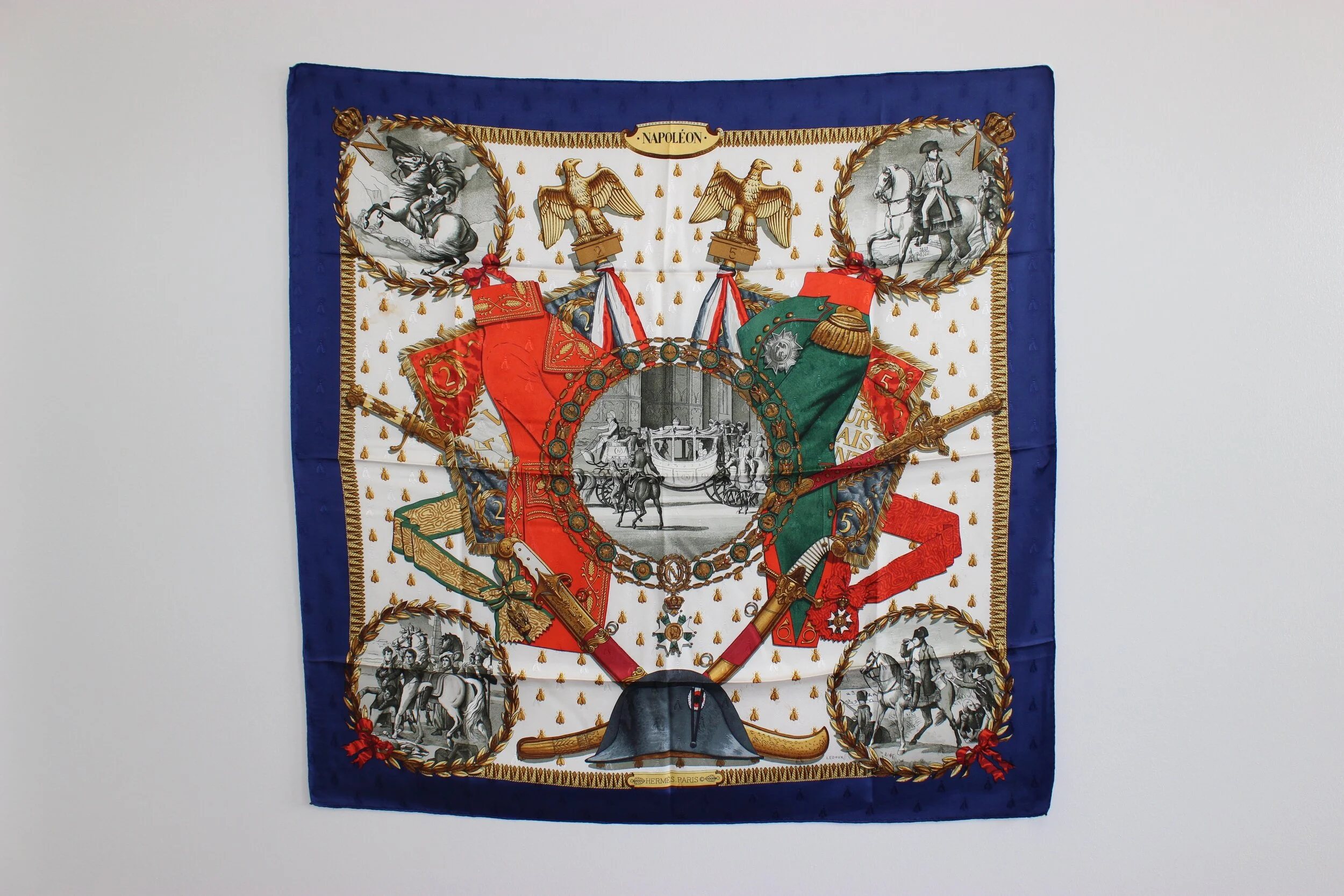#0373 Hermès Silk "Napoléon" Scarf