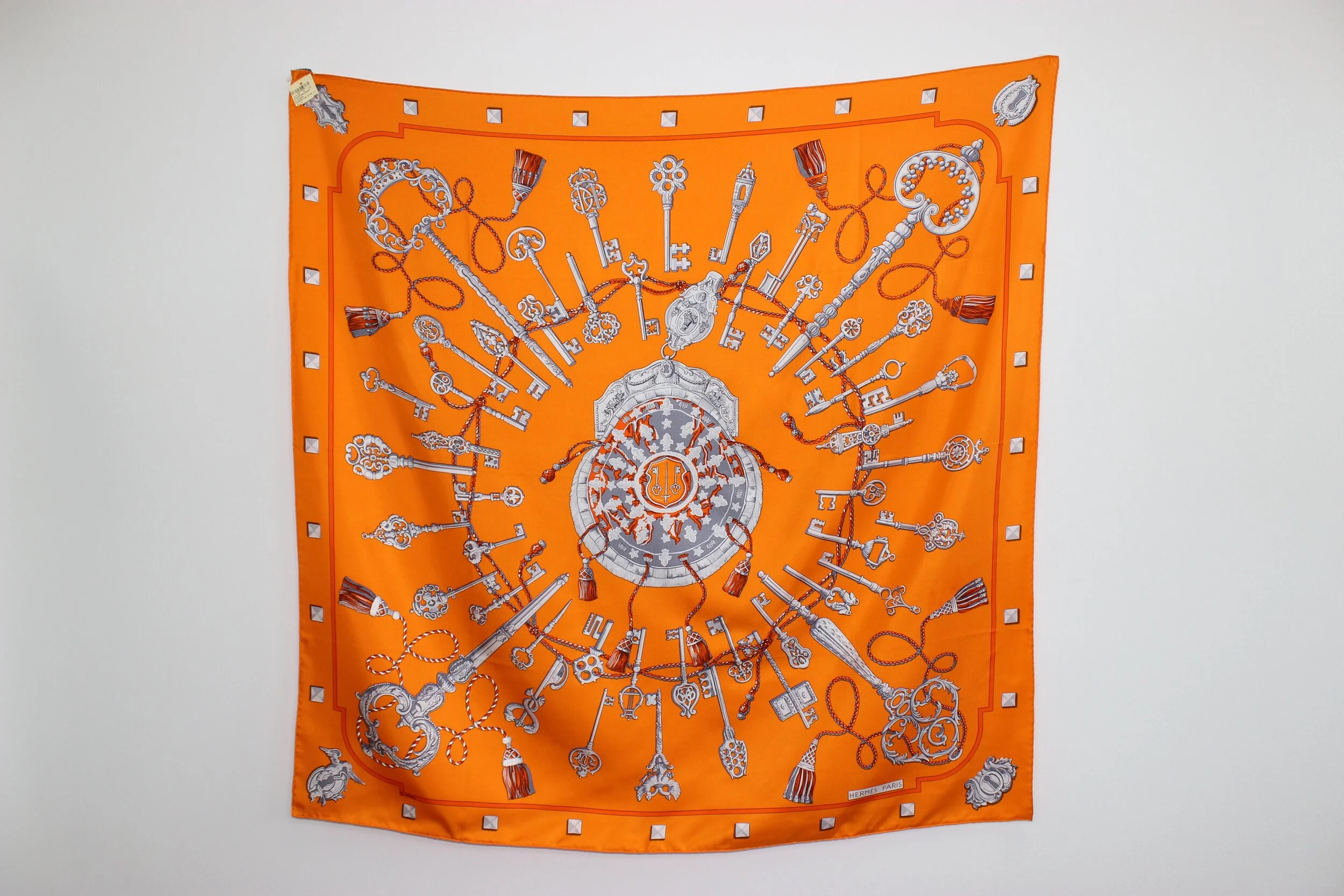 #0356 Hermès Silk "Les Cles" Scarf