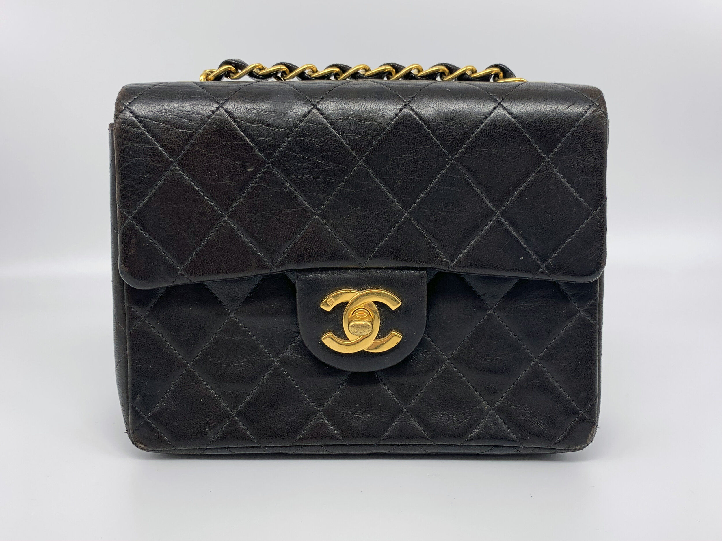 Mini Classic Flap in Black