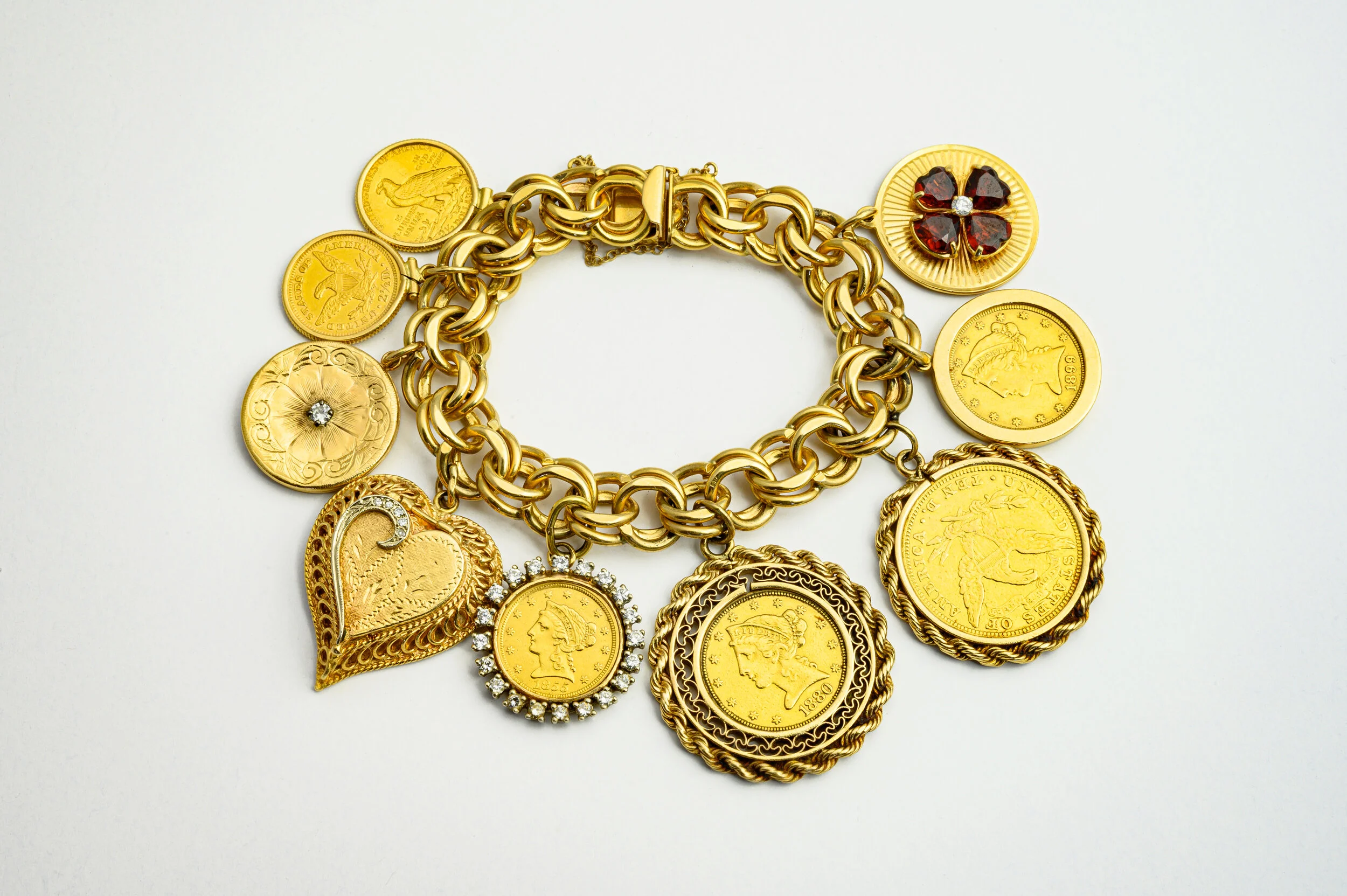Gold Charm Bracelet