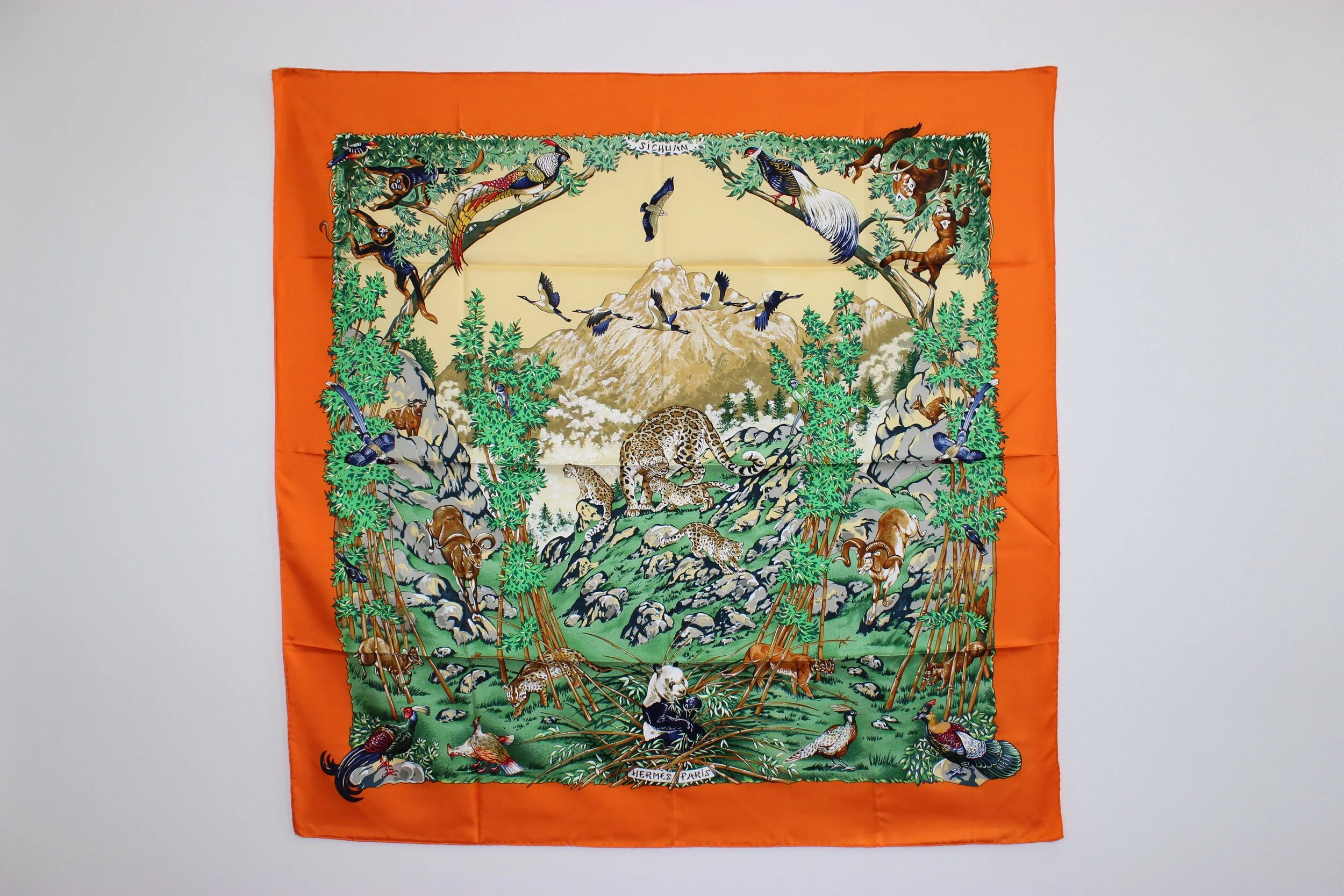 #0361 Hermès Silk "Sichuan" Scarf