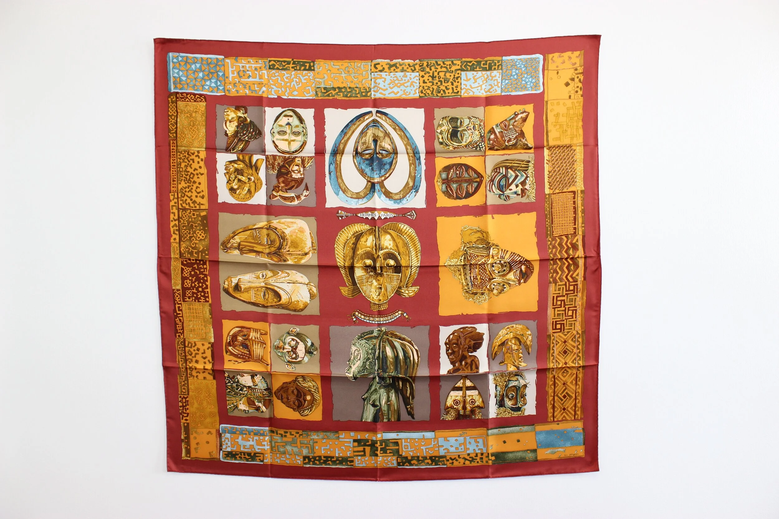 #0363 Hermès Silk "Persona" Scarf