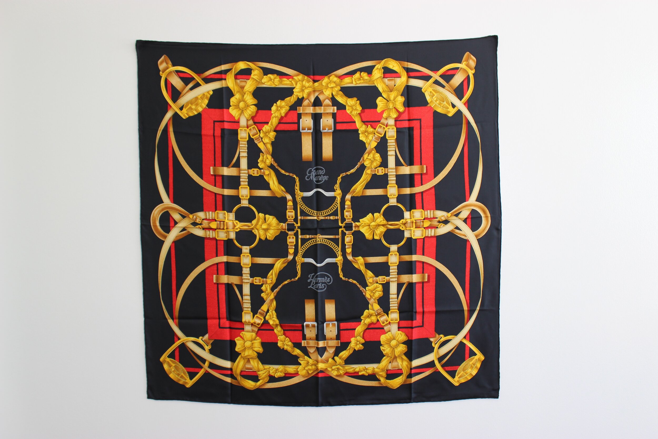 #0403 Hermès Silk "Grand Menége" Scarf