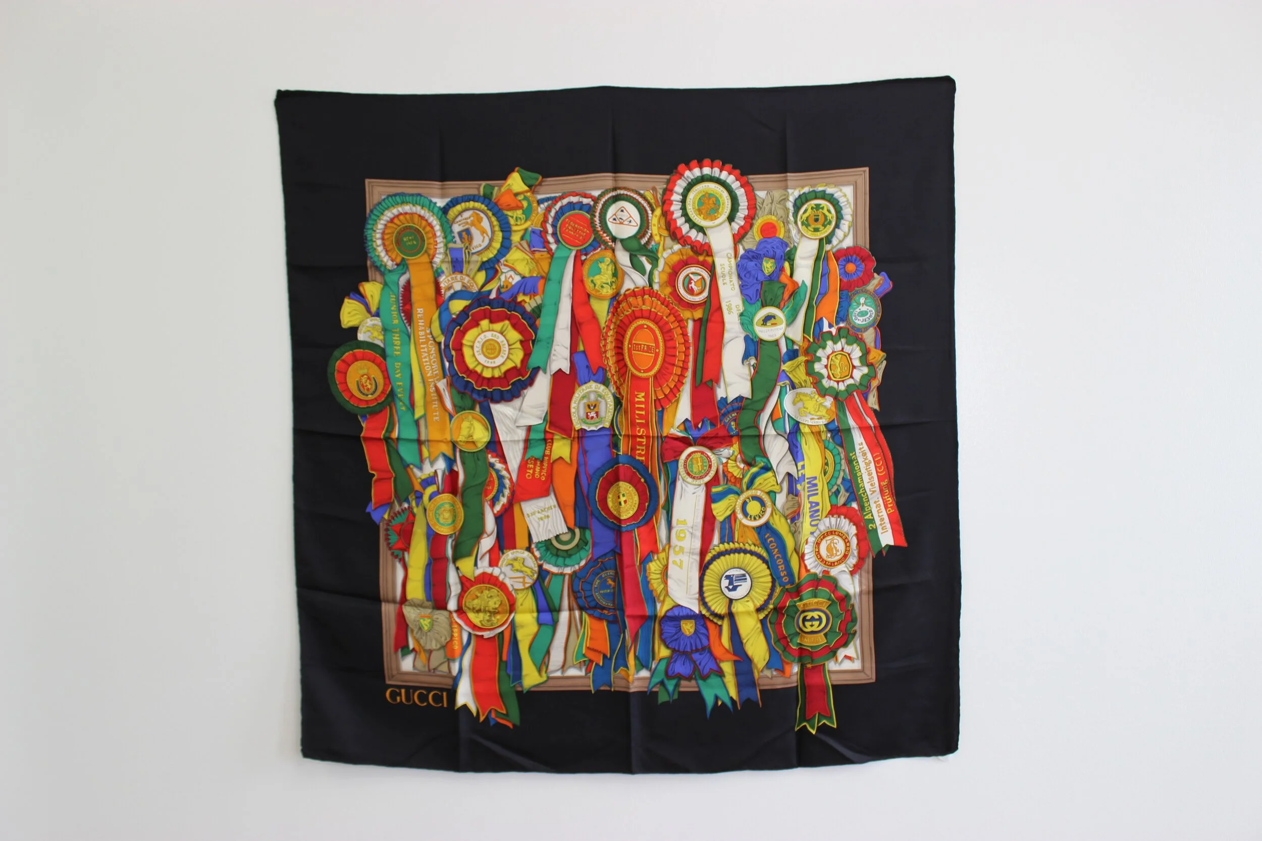 #0345 Gucci Silk Competition Ribbon Motif